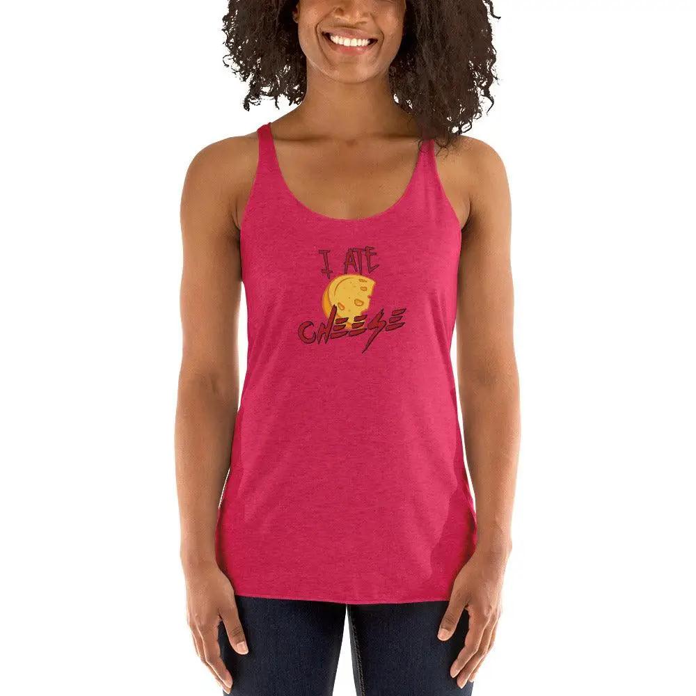 I Ate Cheese Women's Racerback Tank VAWDesigns