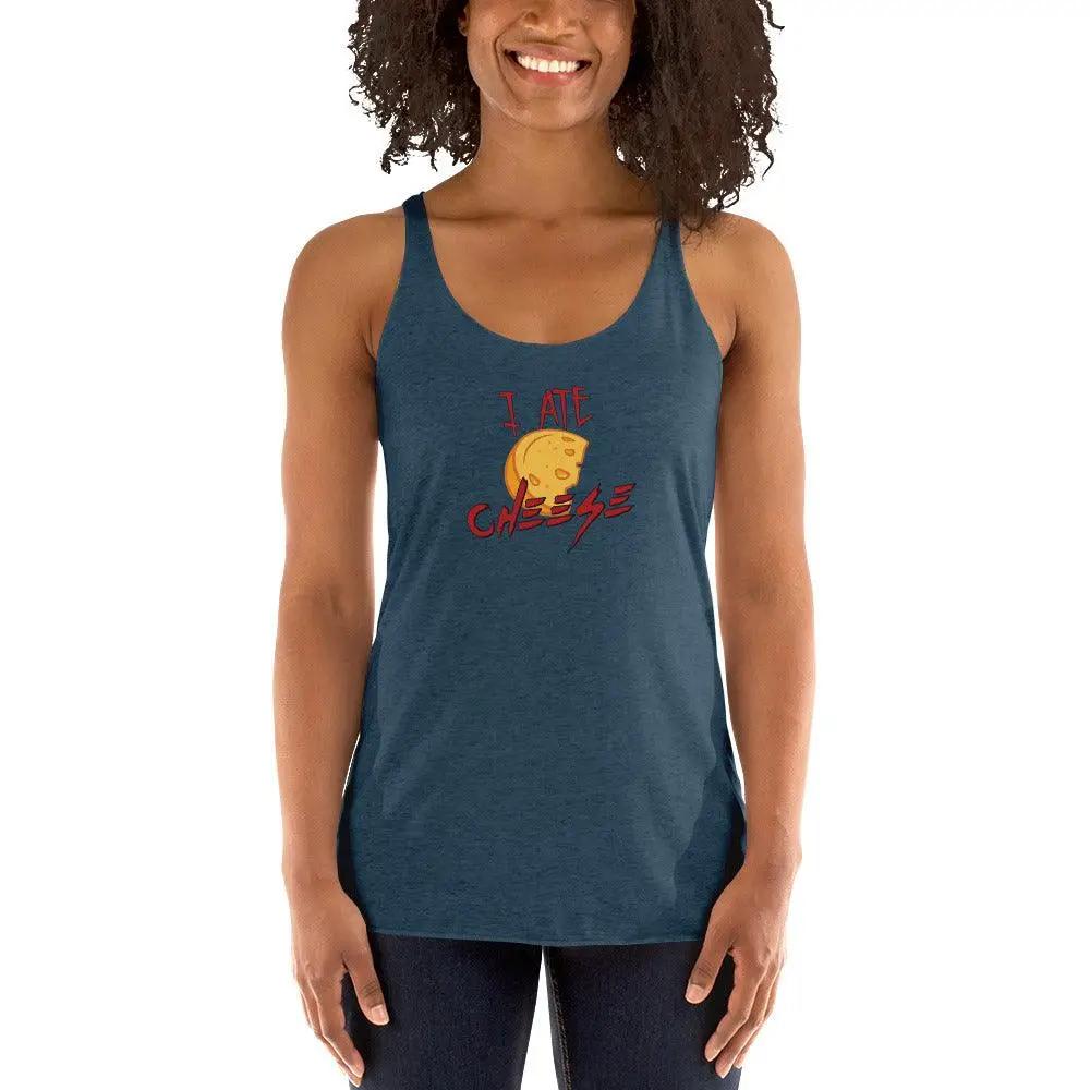 I Ate Cheese Women's Racerback Tank VAWDesigns