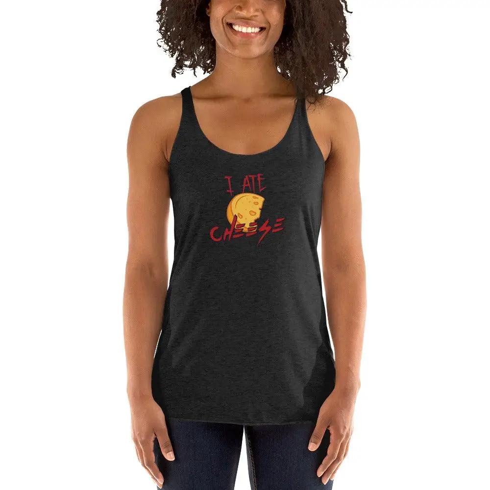 I Ate Cheese Women's Racerback Tank VAWDesigns