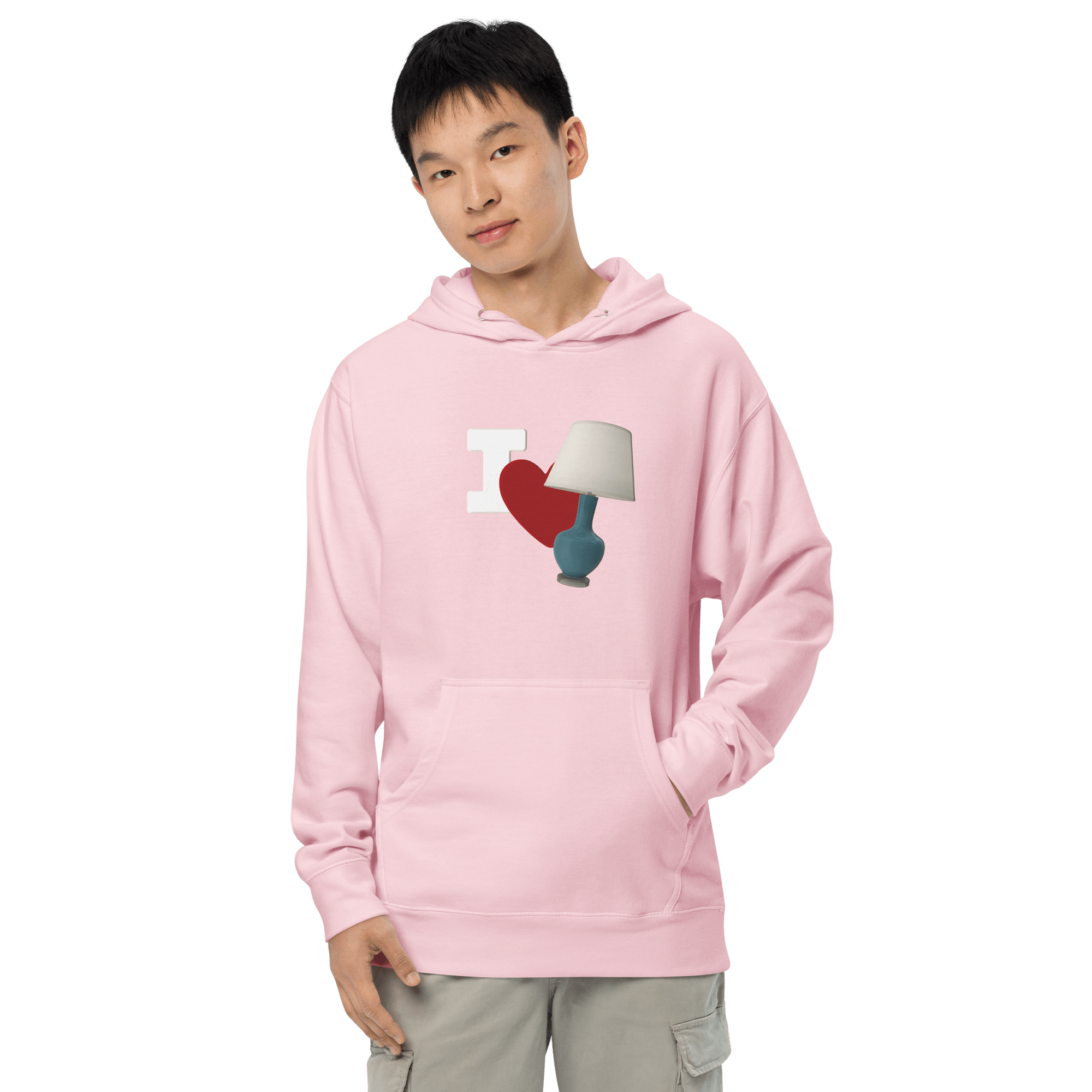 I Love Lamp Unisex Hoodie VAWDesigns
