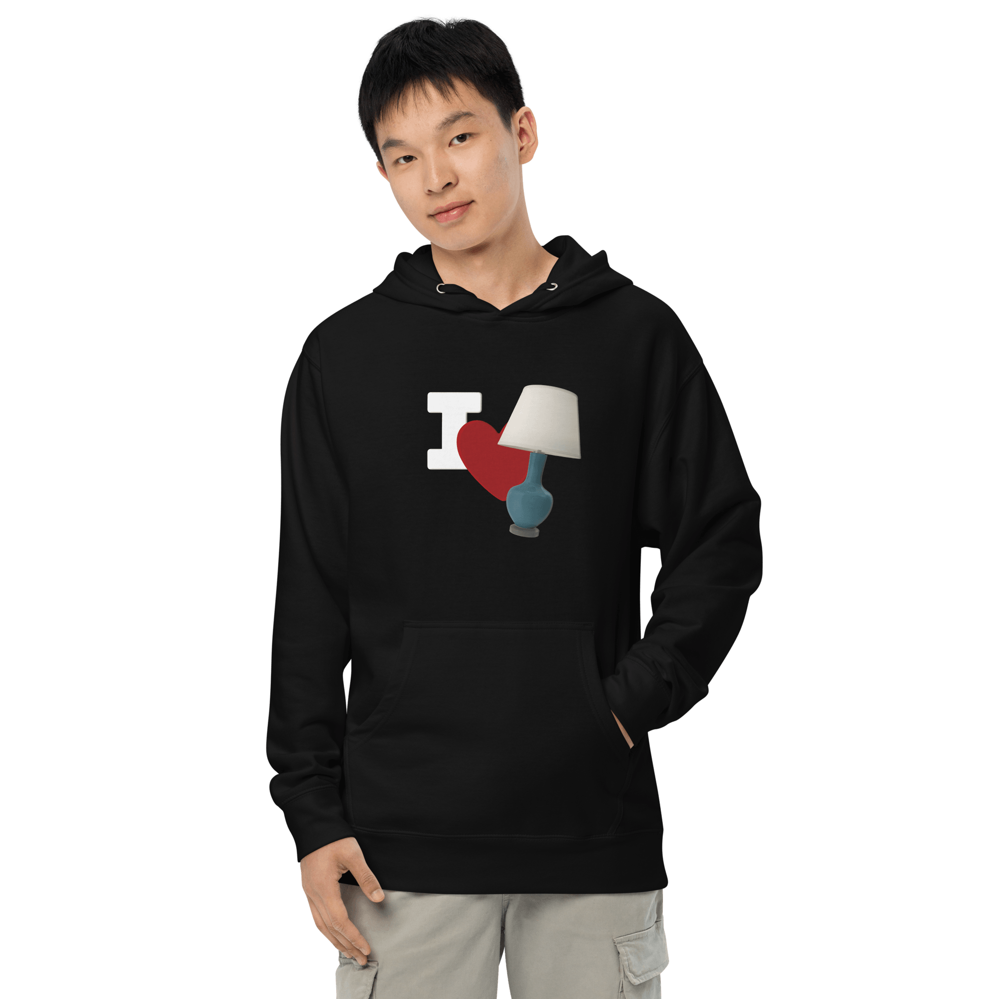 I Love Lamp Unisex Hoodie VAWDesigns