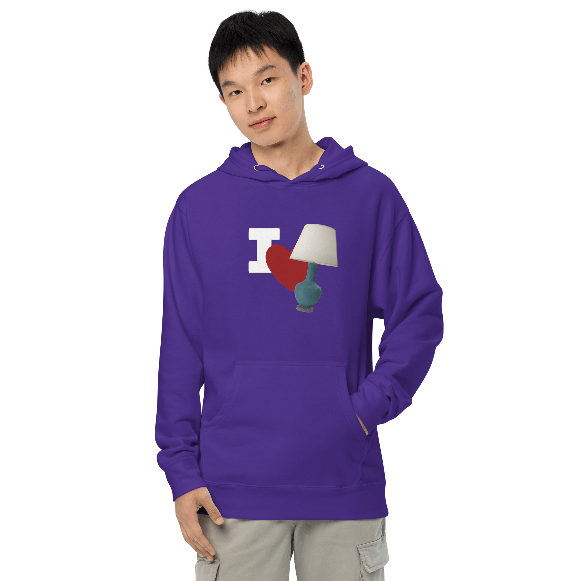 I Love Lamp Unisex Hoodie VAWDesigns