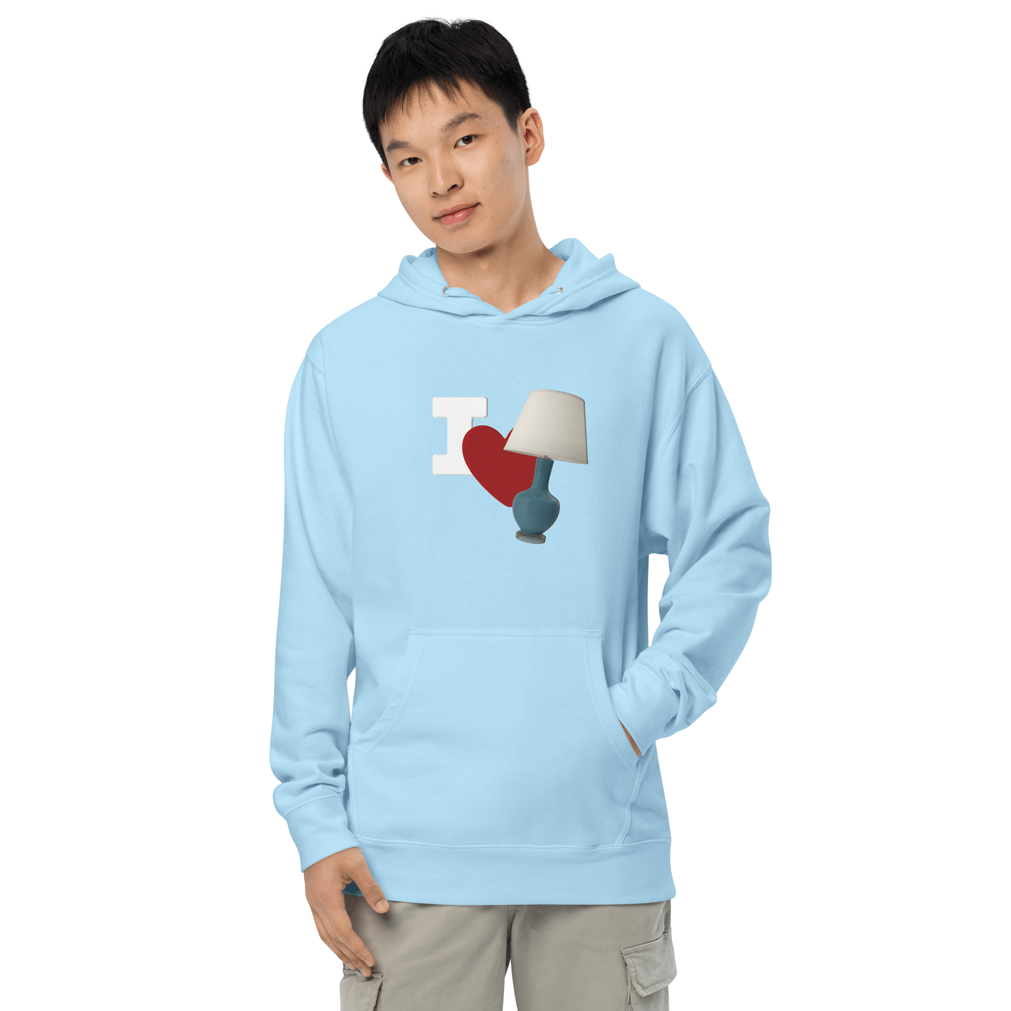 I Love Lamp Unisex Hoodie VAWDesigns