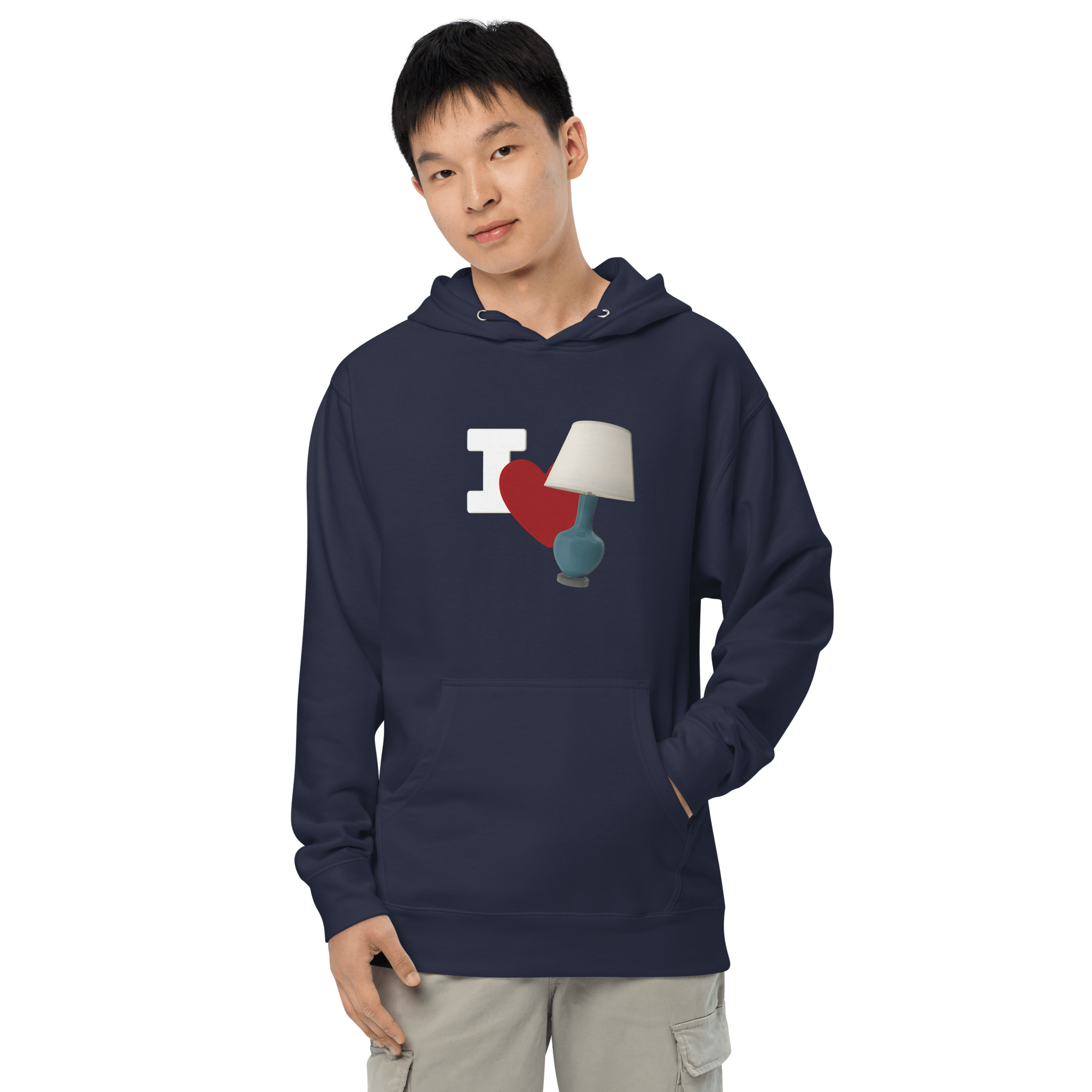 I Love Lamp Unisex Hoodie VAWDesigns