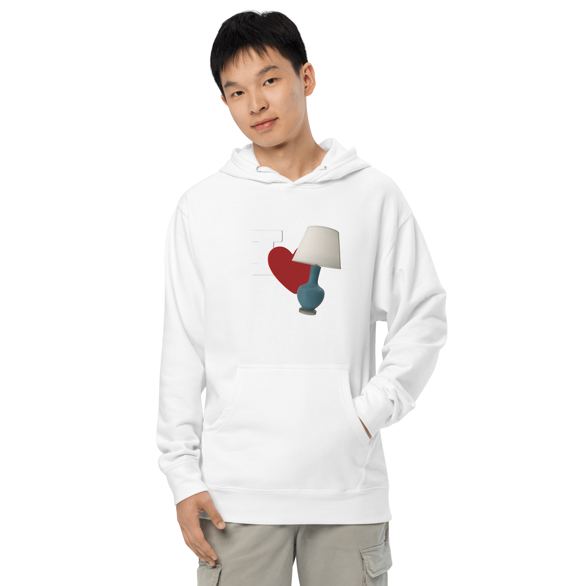 I Love Lamp Unisex Hoodie VAWDesigns