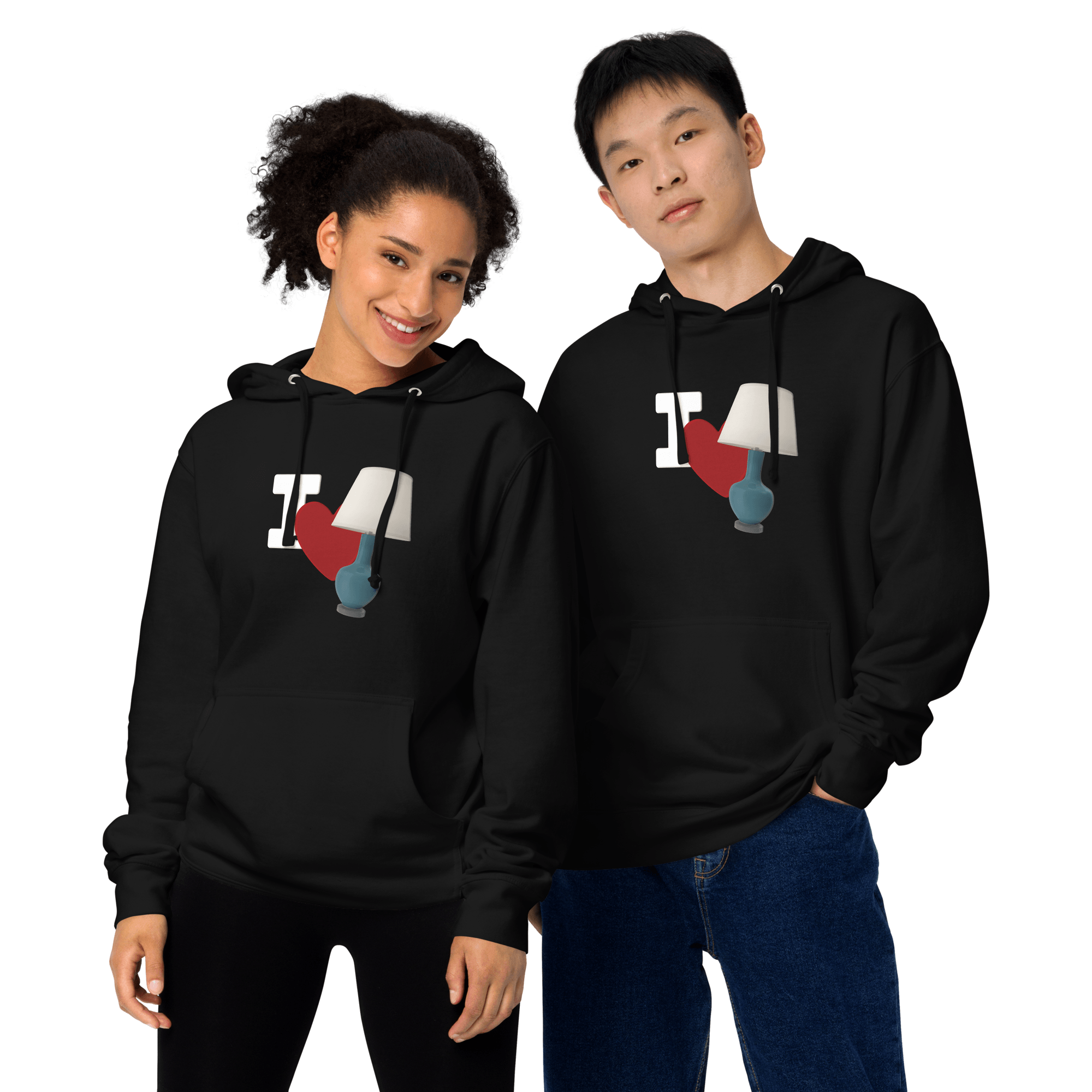 I Love Lamp Unisex Hoodie VAWDesigns