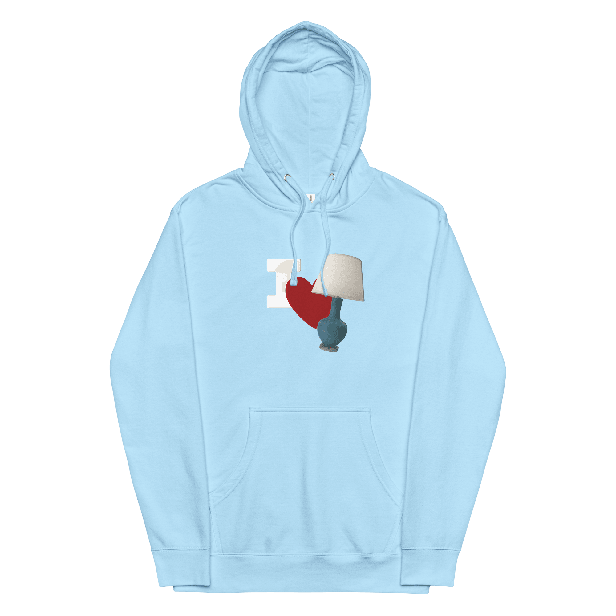 I Love Lamp Unisex Hoodie VAWDesigns