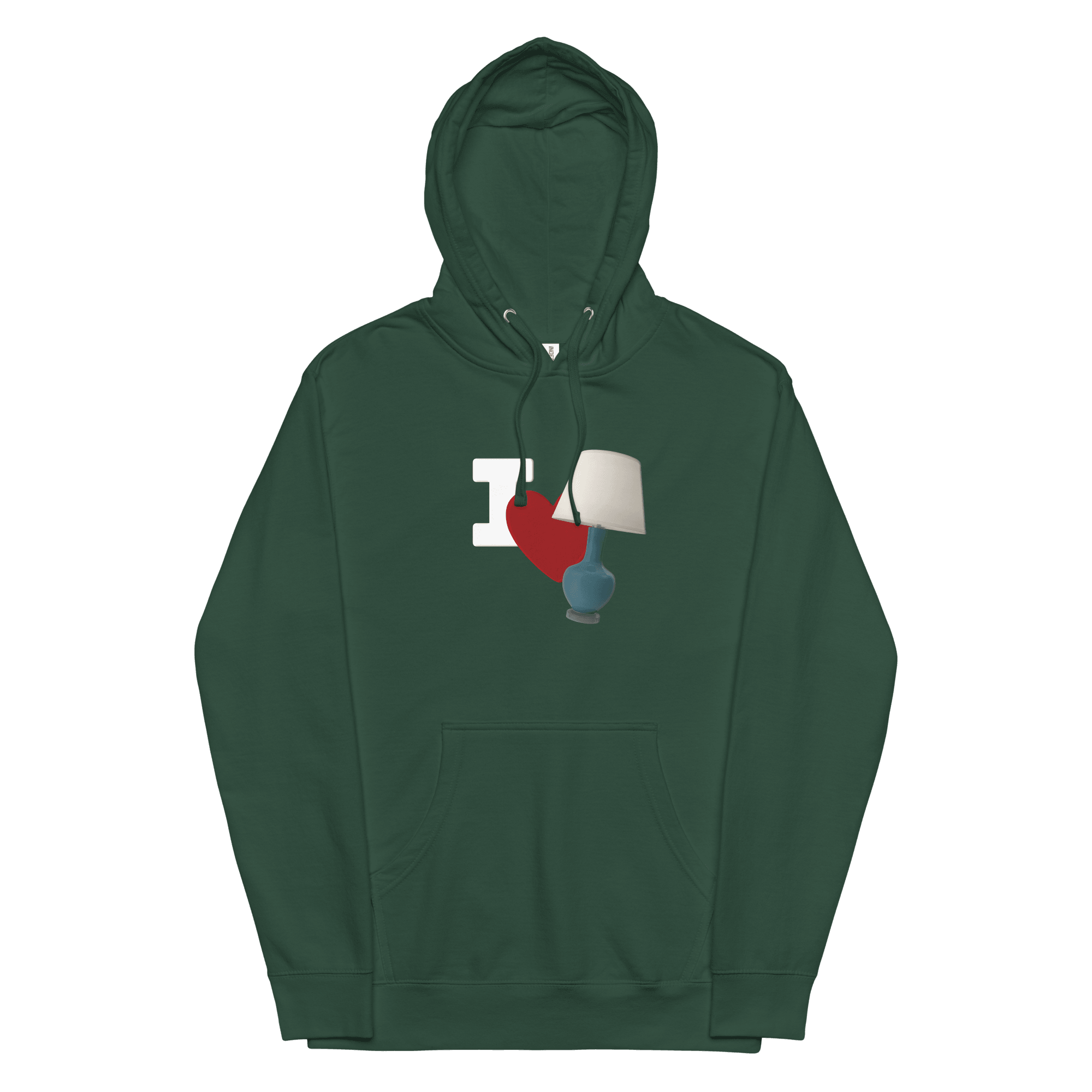 I Love Lamp Unisex Hoodie VAWDesigns