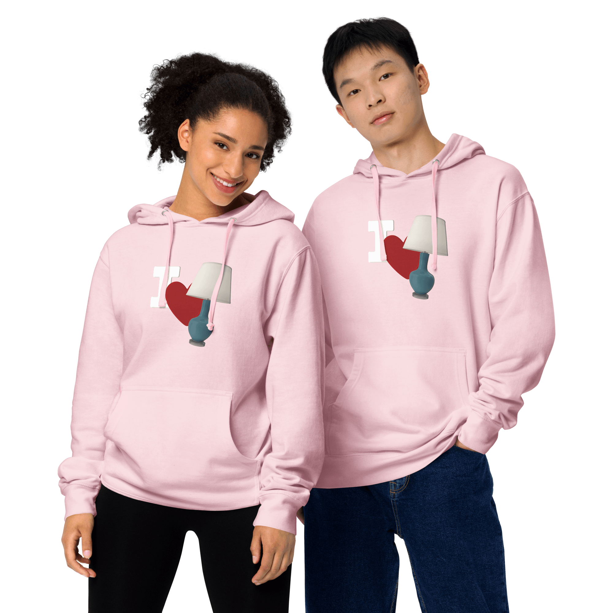 I Love Lamp Unisex Hoodie VAWDesigns