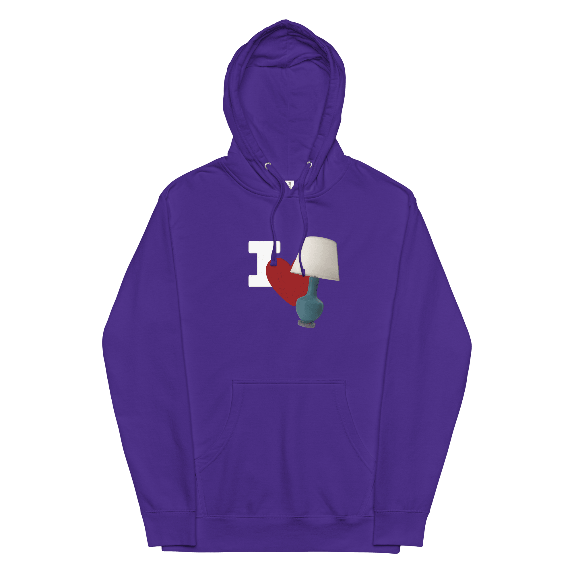 I Love Lamp Unisex Hoodie VAWDesigns