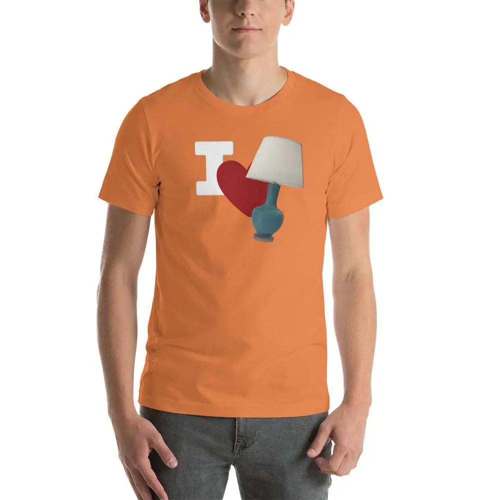 I Love Lamp Unisex t-shirt VAWDesigns