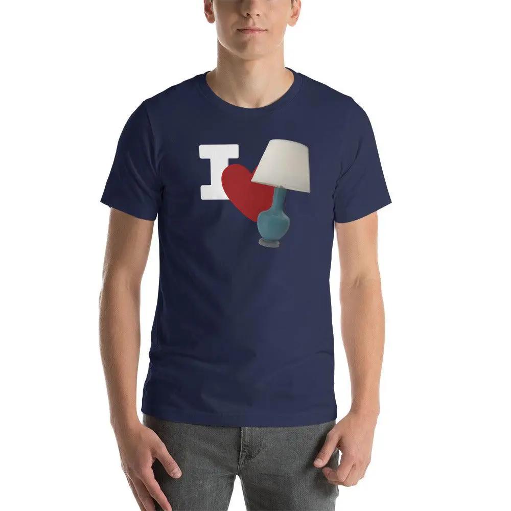 I Love Lamp Unisex t-shirt VAWDesigns
