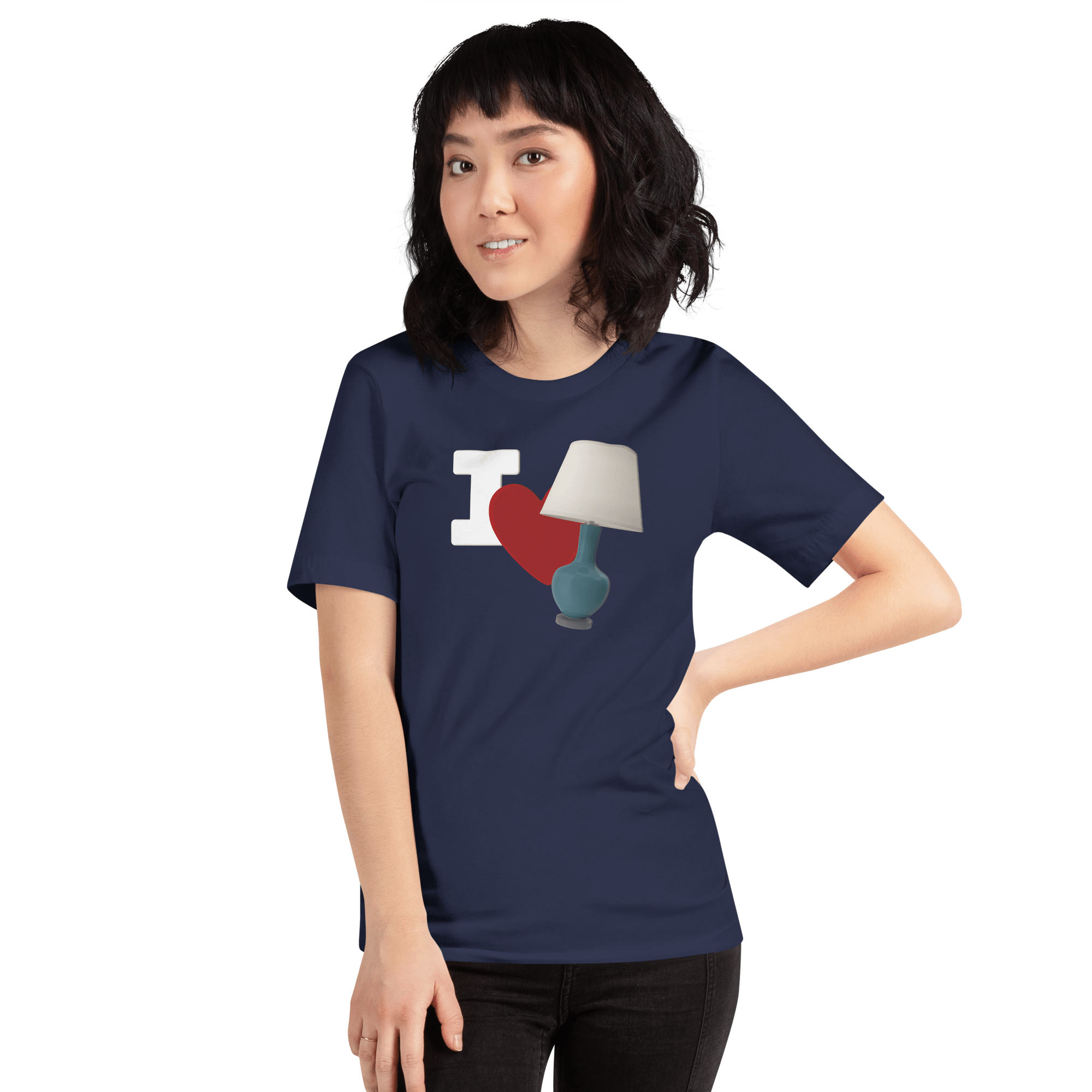 I Love Lamp Unisex t-shirt VAWDesigns