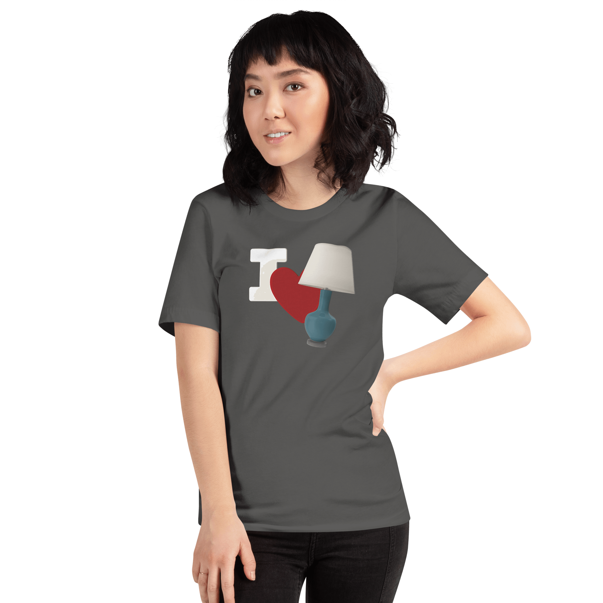 I Love Lamp Unisex t-shirt VAWDesigns