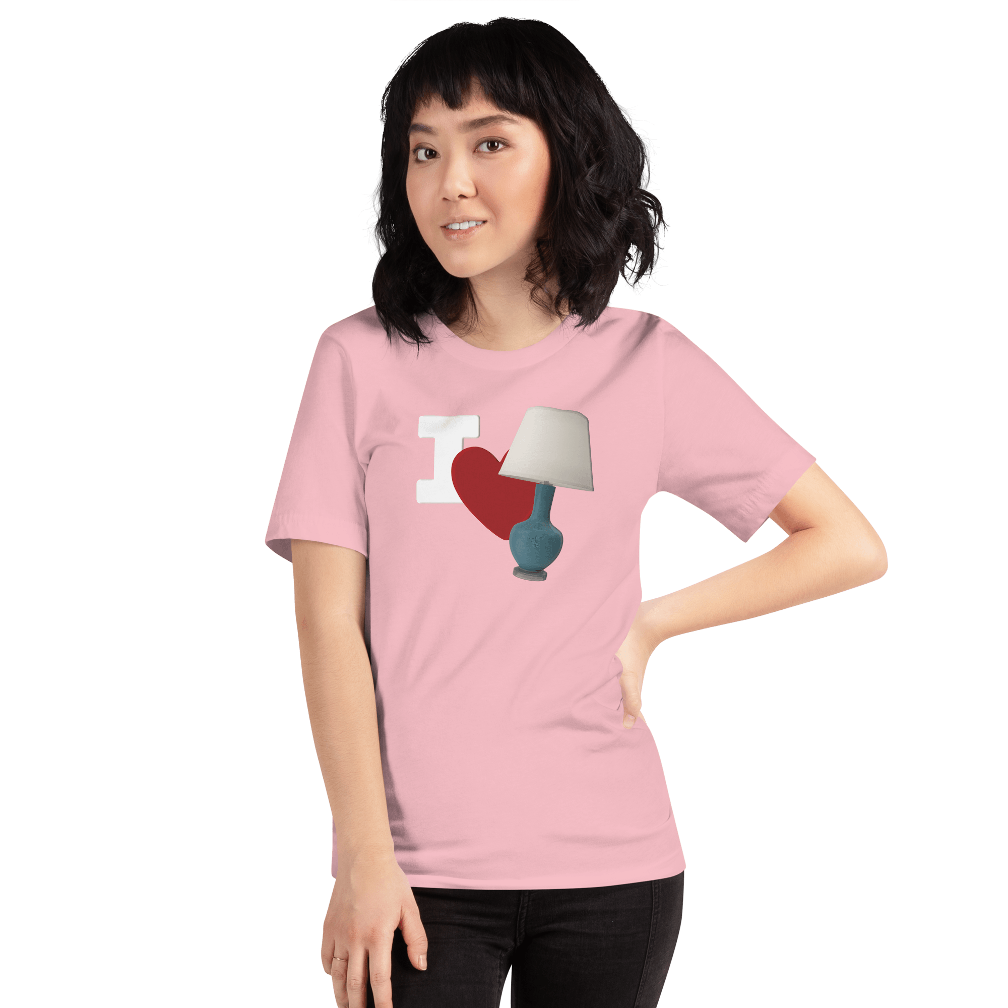 I Love Lamp Unisex t-shirt VAWDesigns