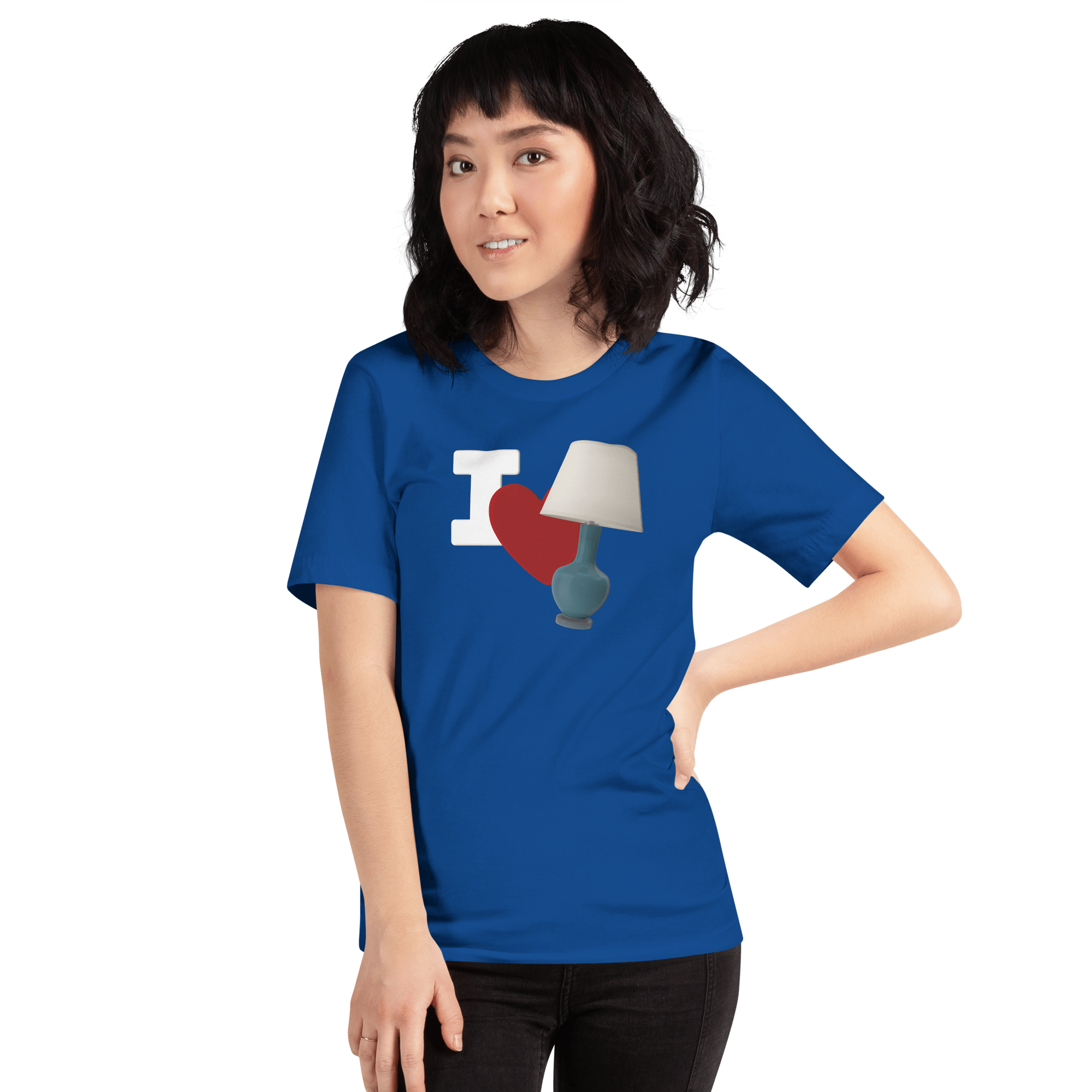 I Love Lamp Unisex t-shirt VAWDesigns