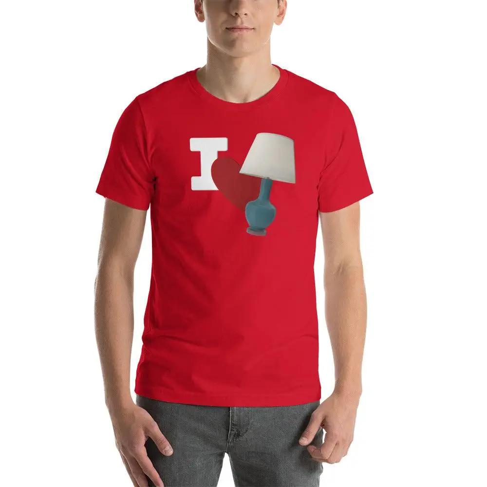 I Love Lamp Unisex t-shirt VAWDesigns