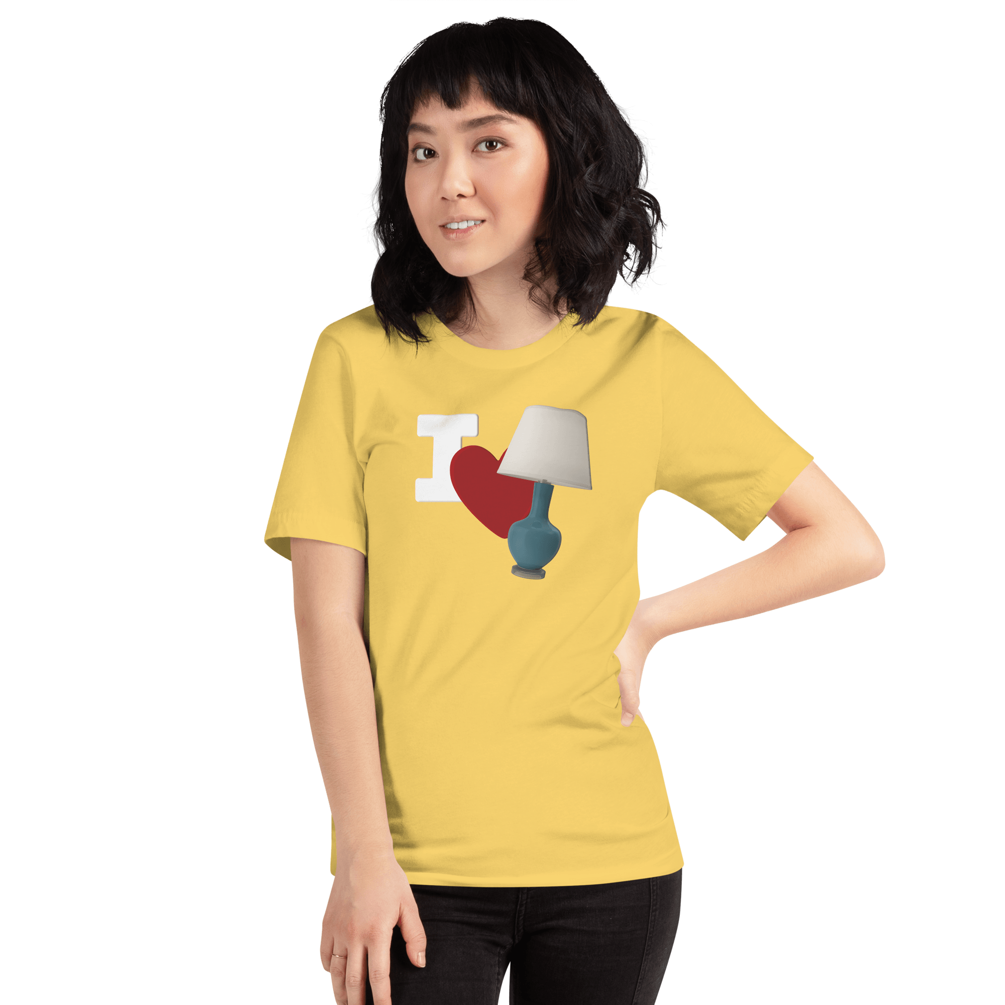 I Love Lamp Unisex t-shirt VAWDesigns