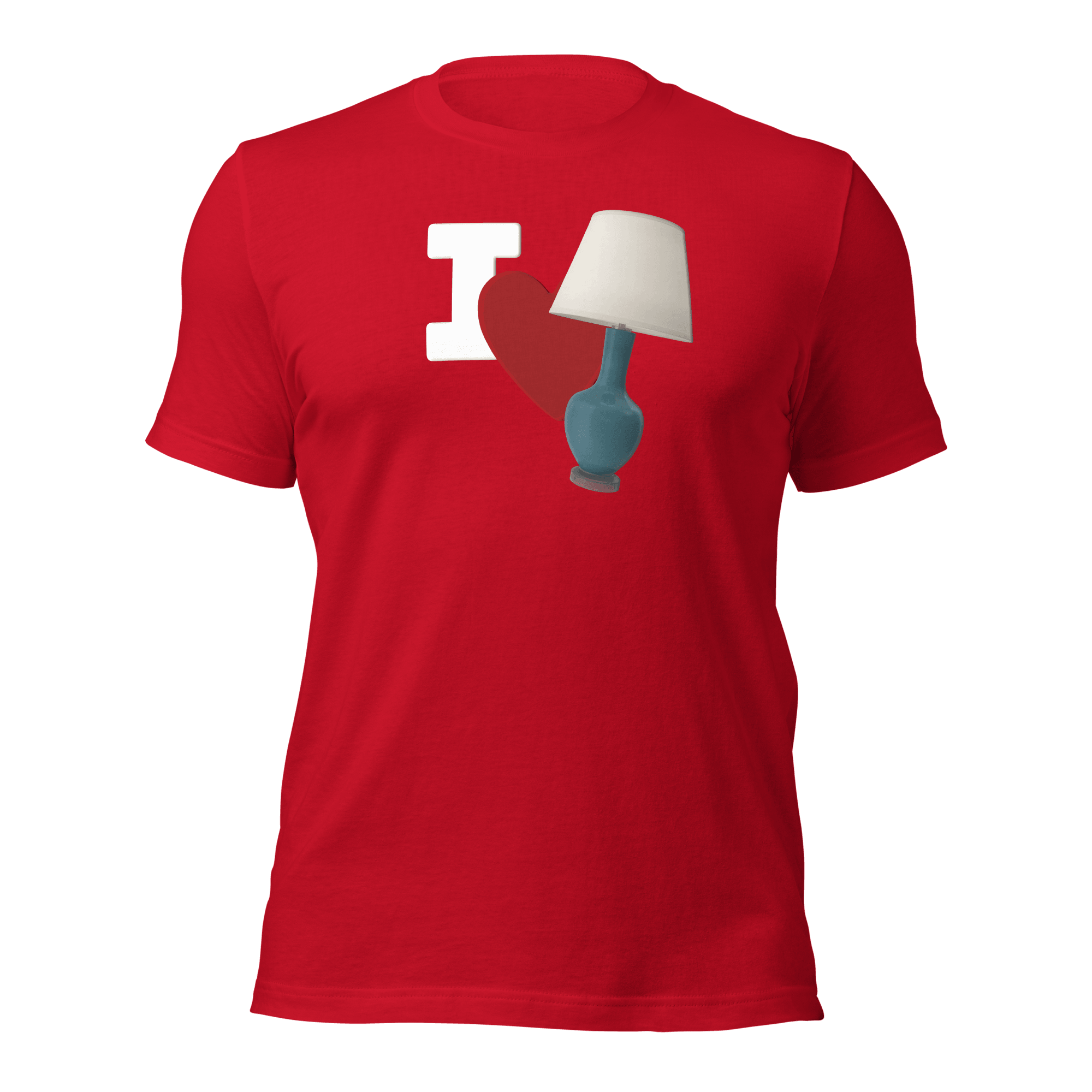 I Love Lamp Unisex t-shirt VAWDesigns