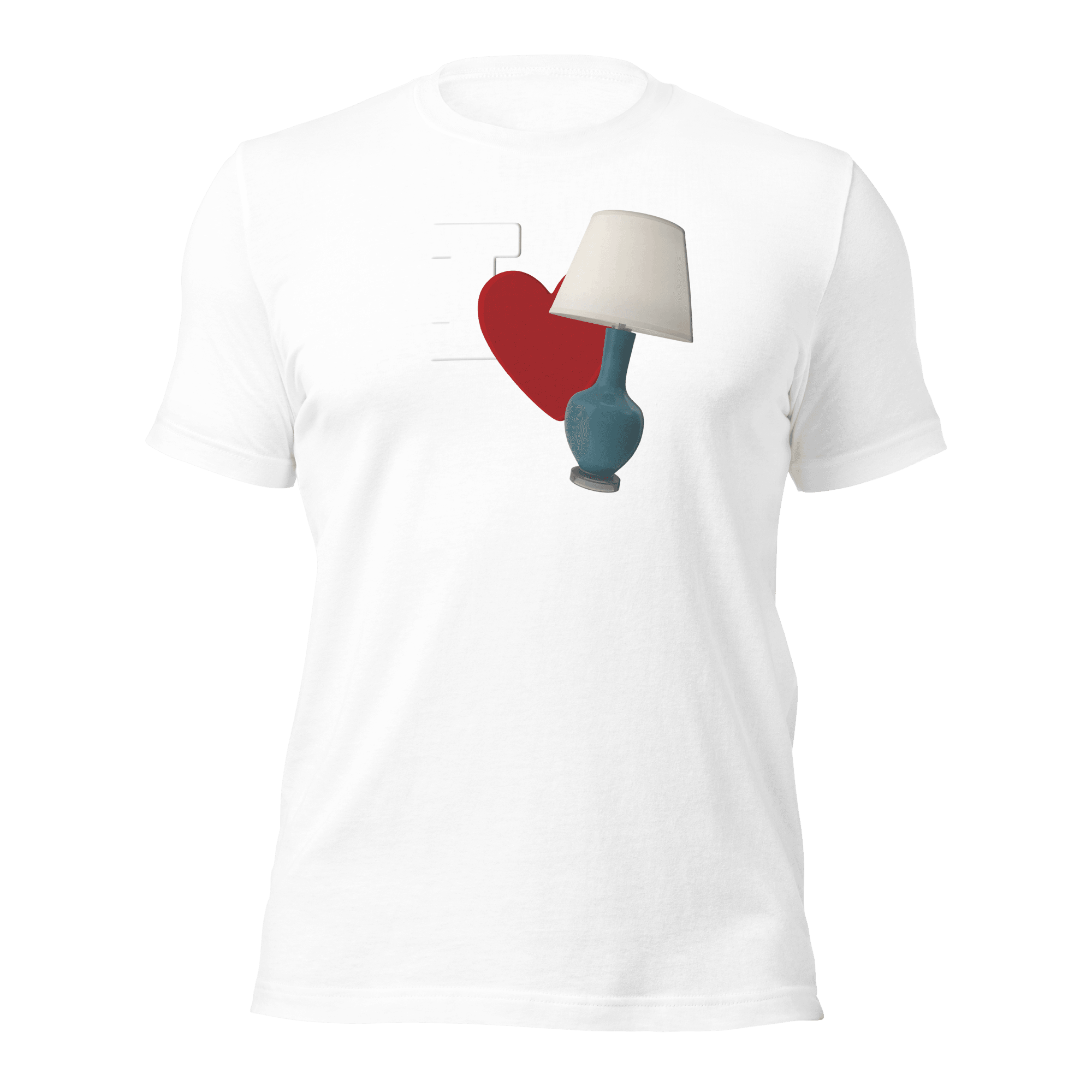 I Love Lamp Unisex t-shirt VAWDesigns
