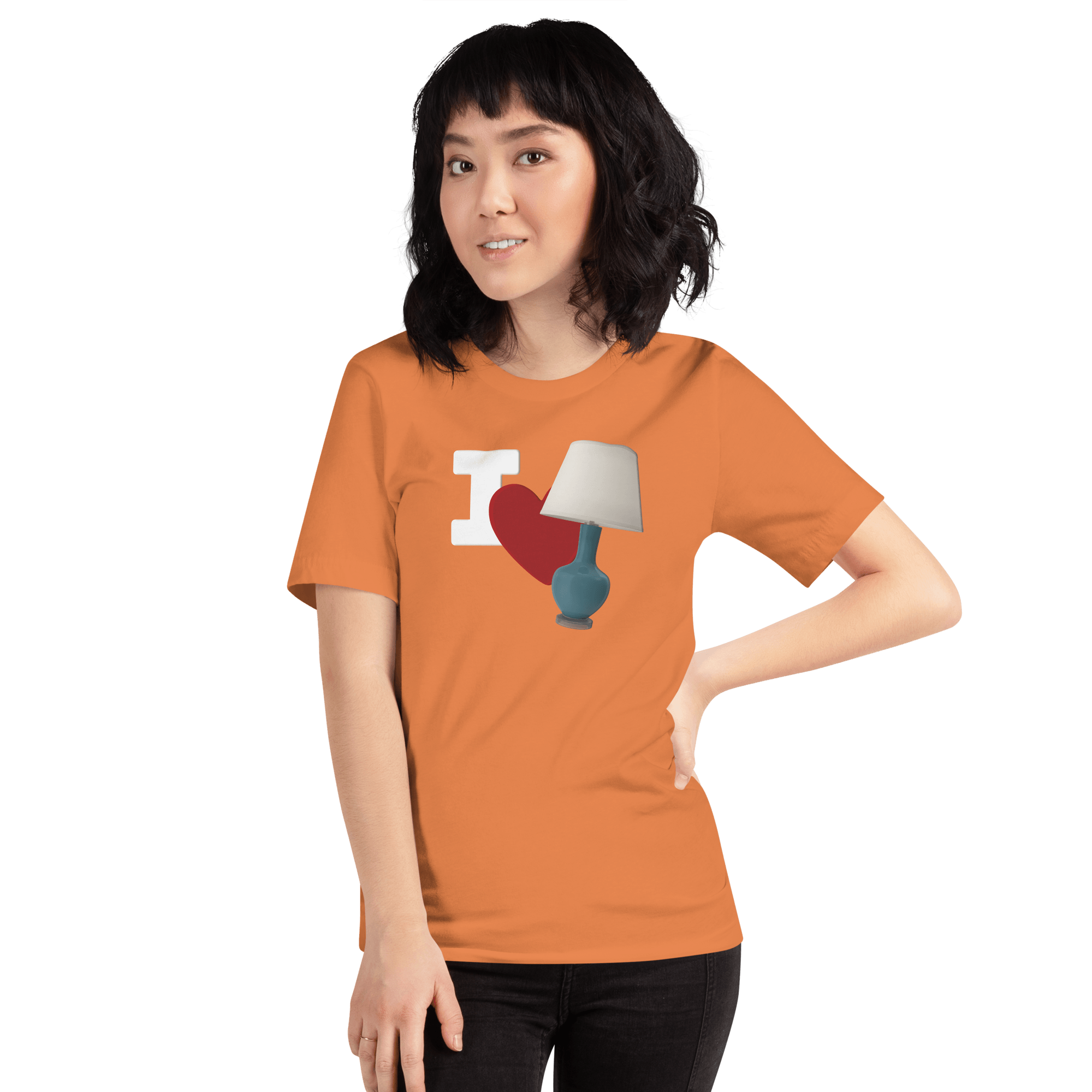 I Love Lamp Unisex t-shirt VAWDesigns