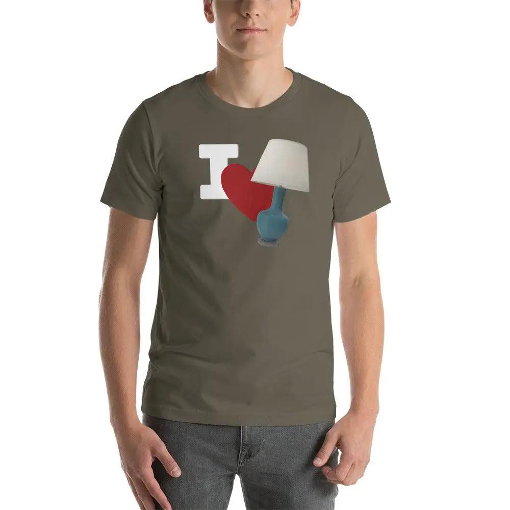 I Love Lamp Unisex t-shirt VAWDesigns