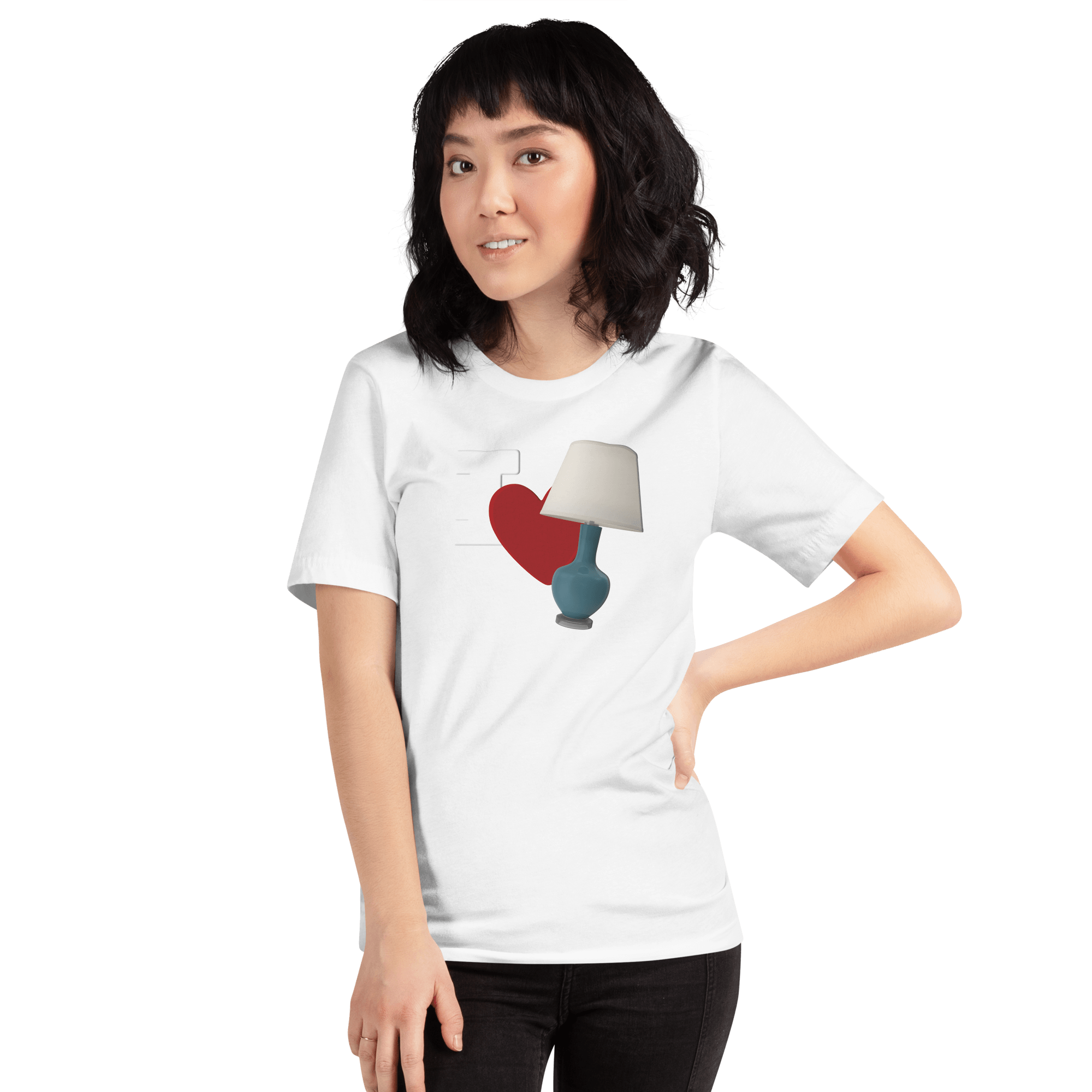 I Love Lamp Unisex t-shirt VAWDesigns