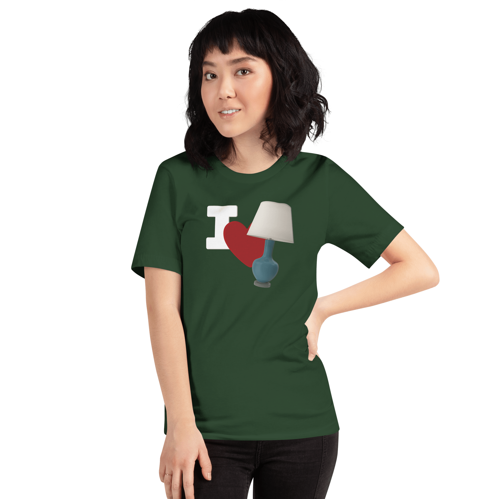 I Love Lamp Unisex t-shirt VAWDesigns