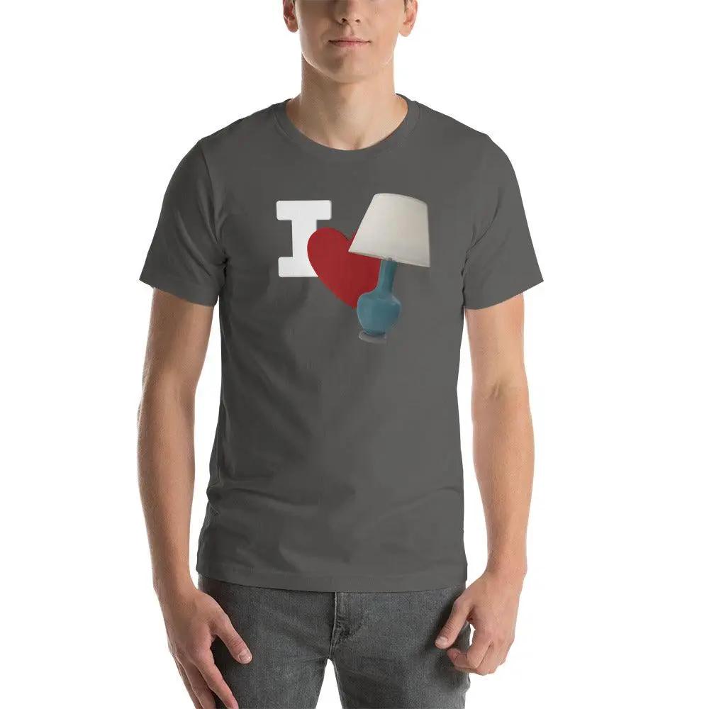 I Love Lamp Unisex t-shirt VAWDesigns