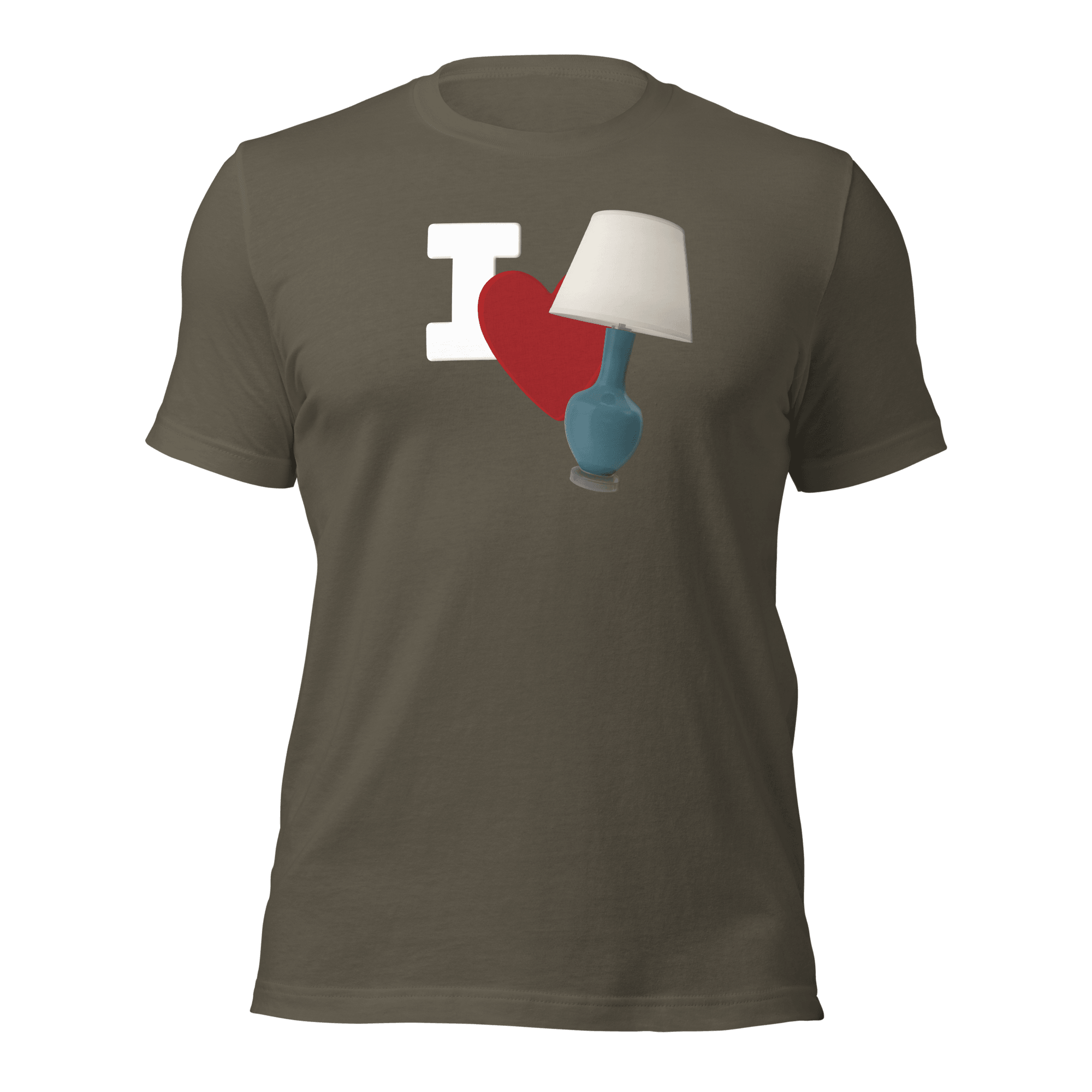 I Love Lamp Unisex t-shirt VAWDesigns