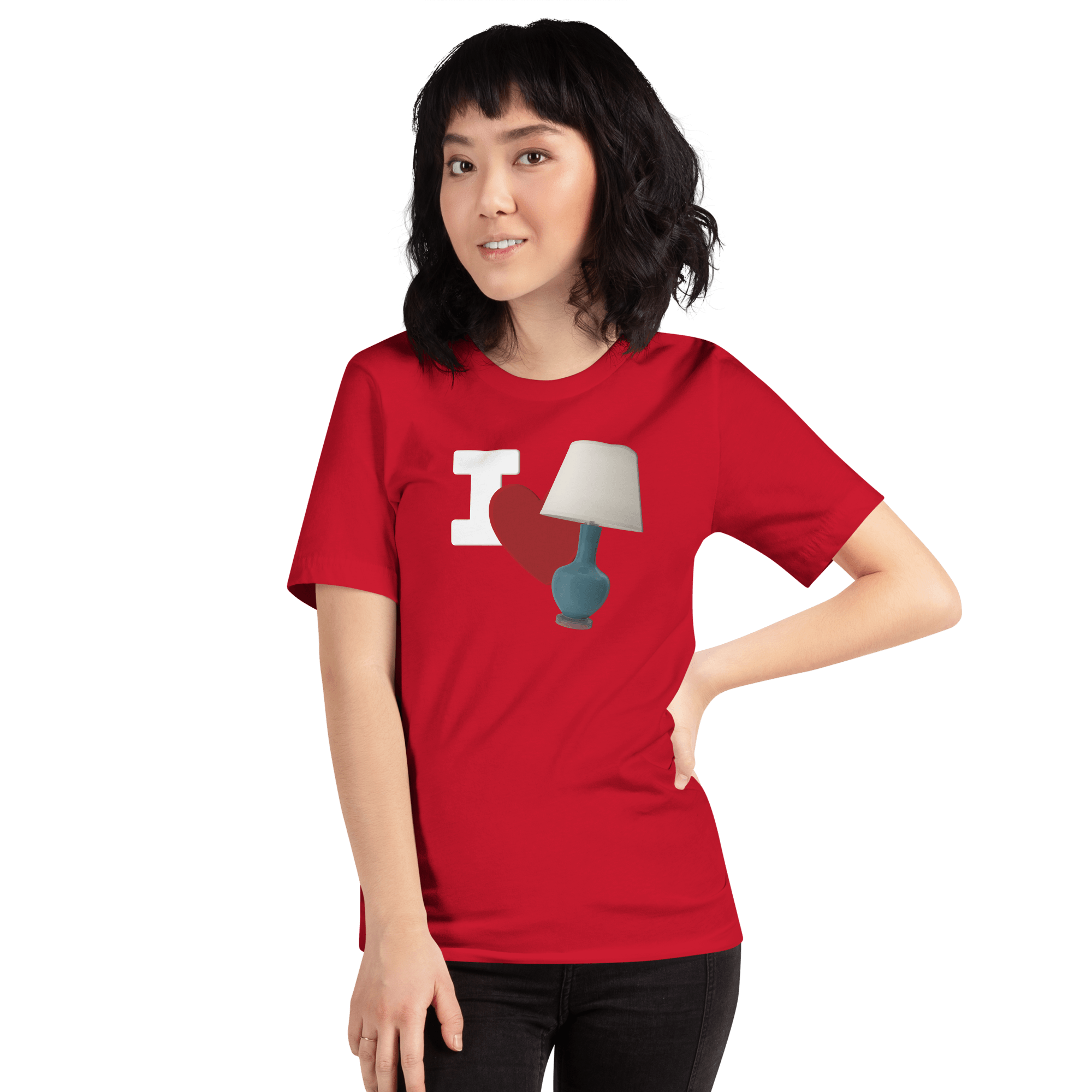 I Love Lamp Unisex t-shirt VAWDesigns