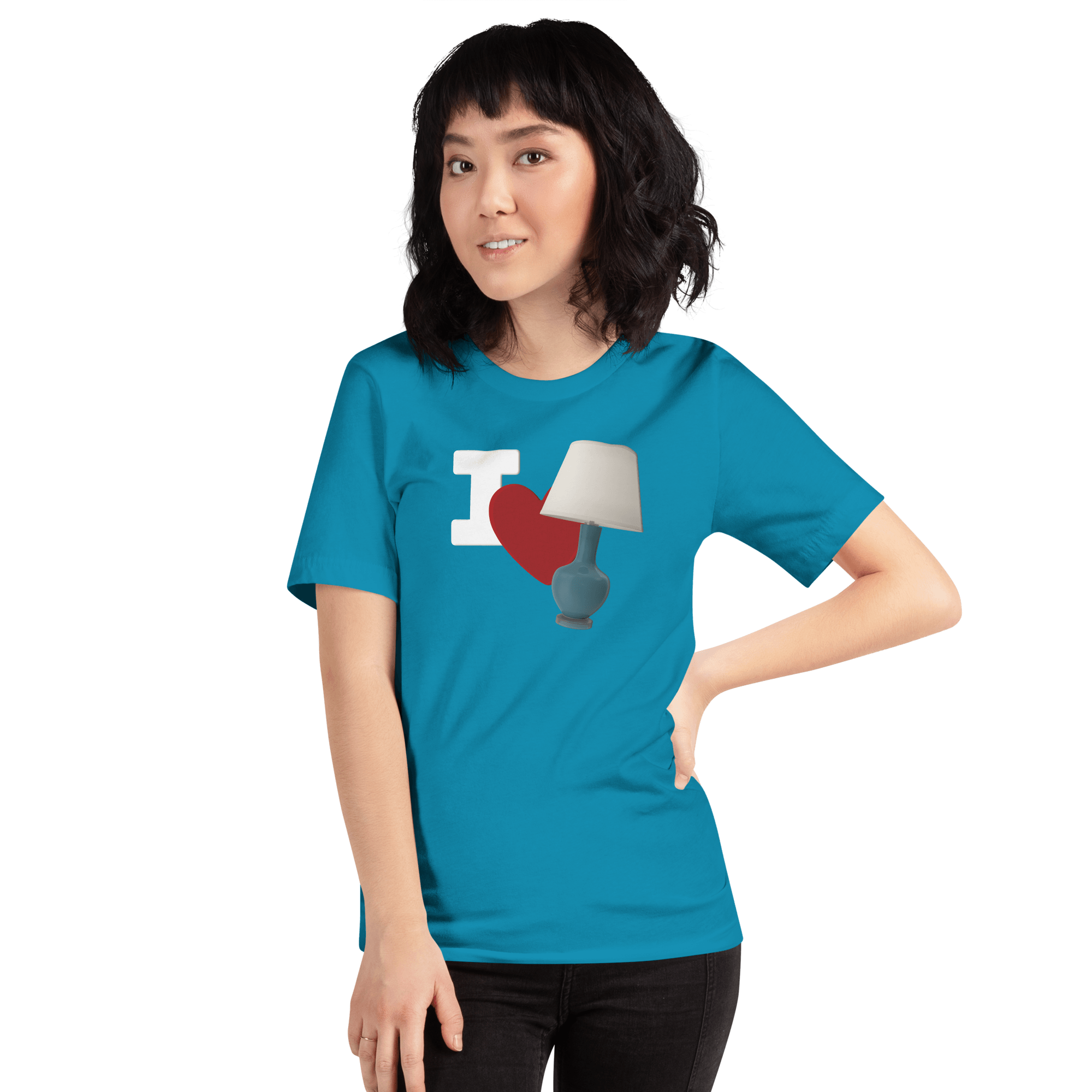 I Love Lamp Unisex t-shirt VAWDesigns