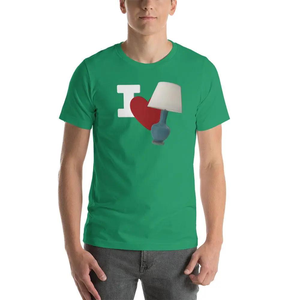 I Love Lamp Unisex t-shirt VAWDesigns