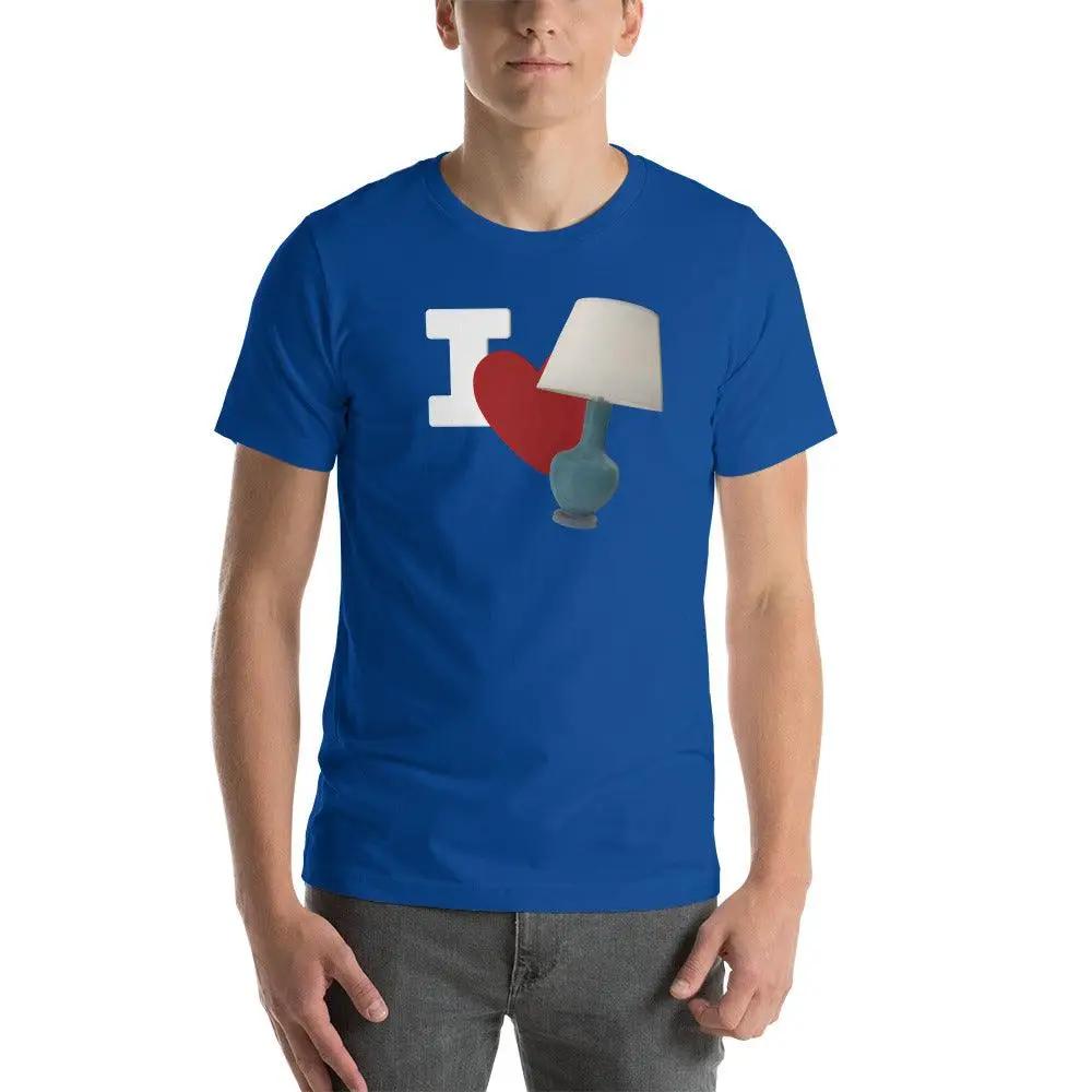 I Love Lamp Unisex t-shirt VAWDesigns