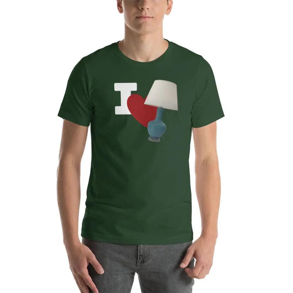 I Love Lamp Unisex t-shirt VAWDesigns