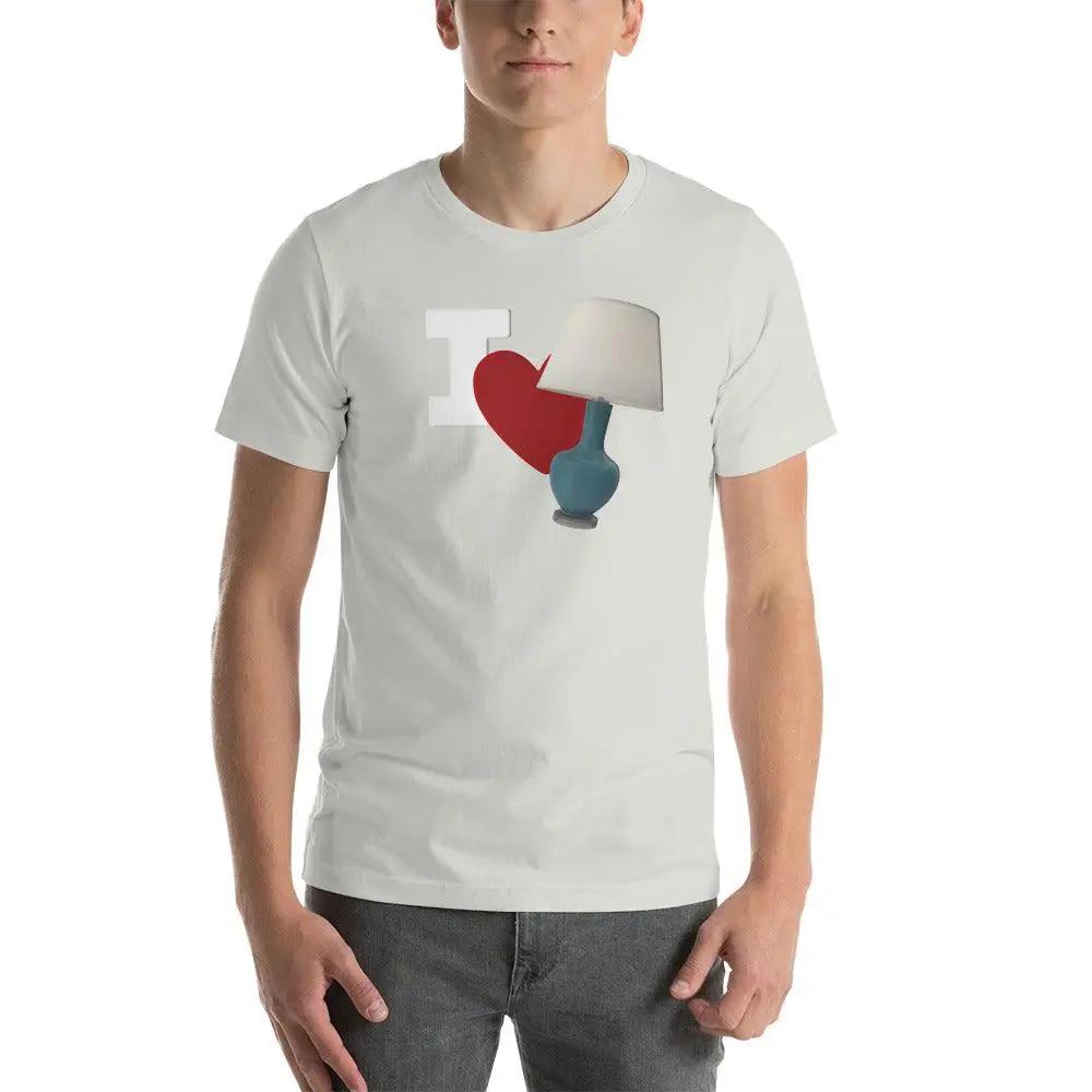I Love Lamp Unisex t-shirt VAWDesigns