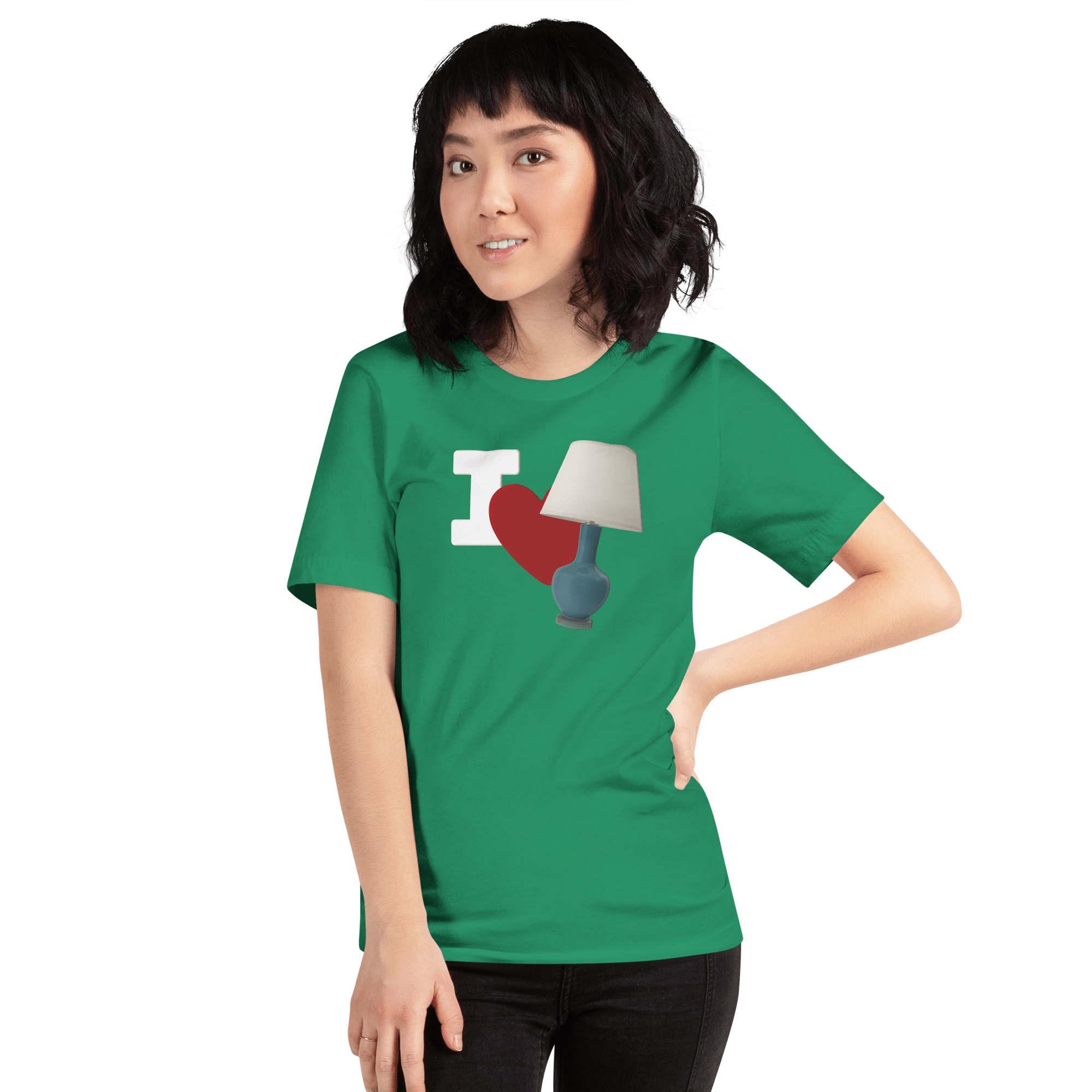 I Love Lamp Unisex t-shirt VAWDesigns
