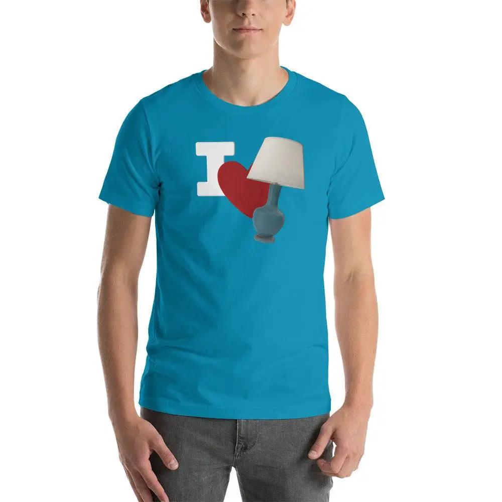 I Love Lamp Unisex t-shirt VAWDesigns