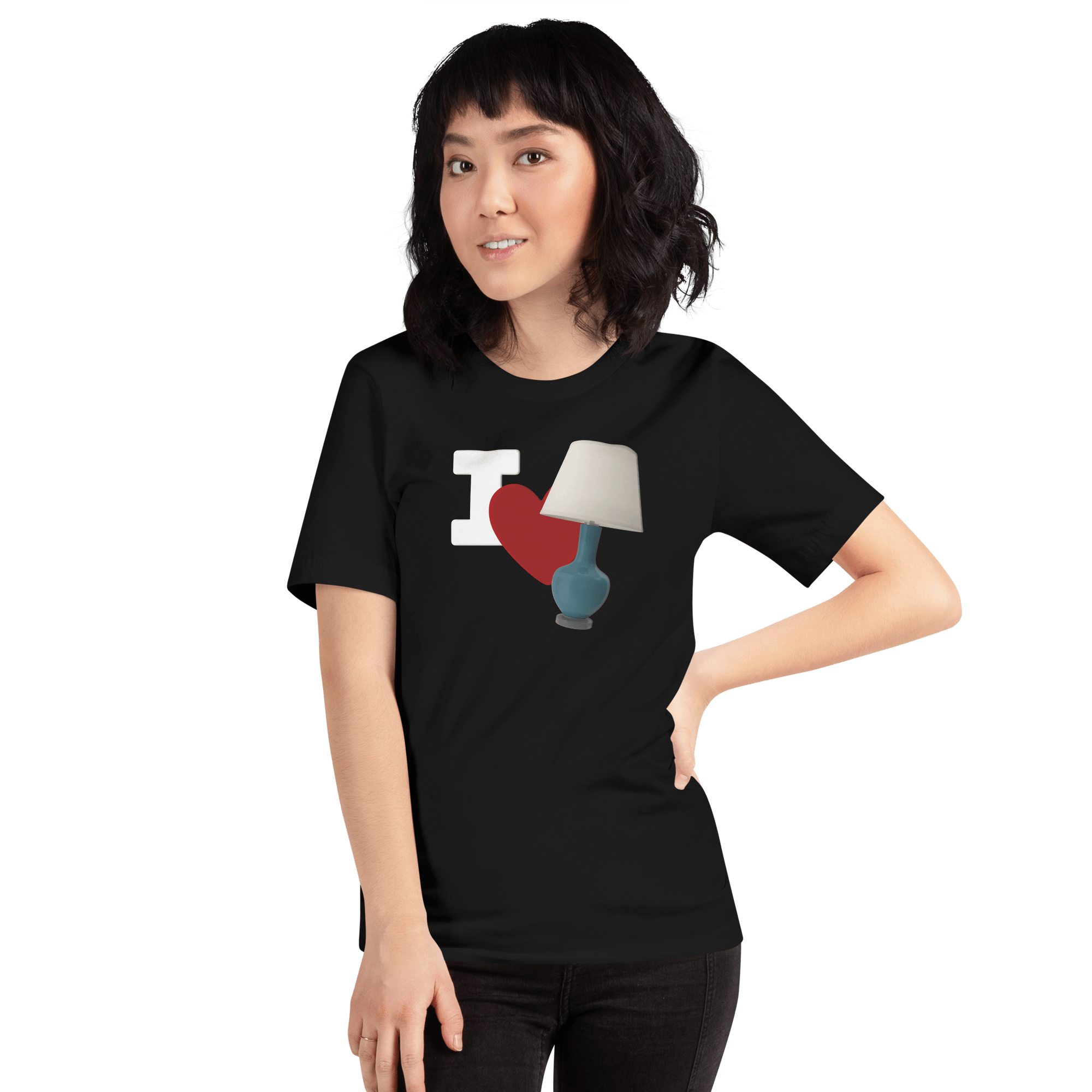 I Love Lamp Unisex t-shirt VAWDesigns