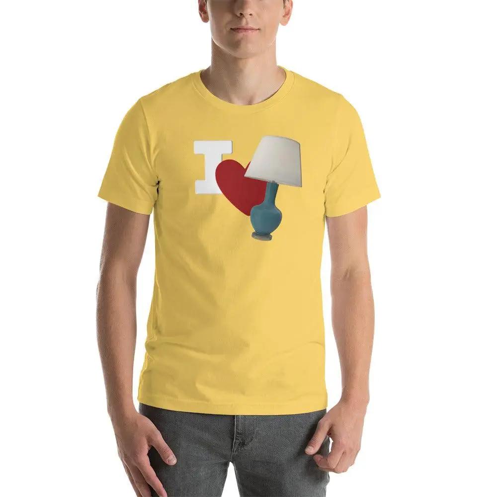 I Love Lamp Unisex t-shirt VAWDesigns