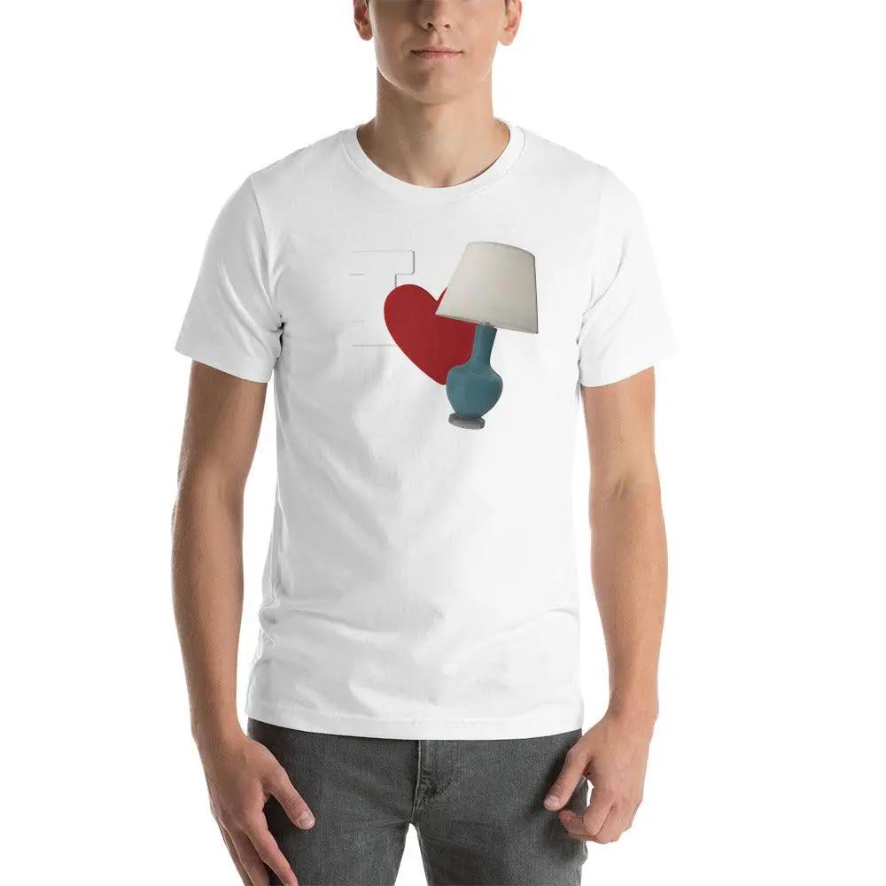 I Love Lamp Unisex t-shirt VAWDesigns