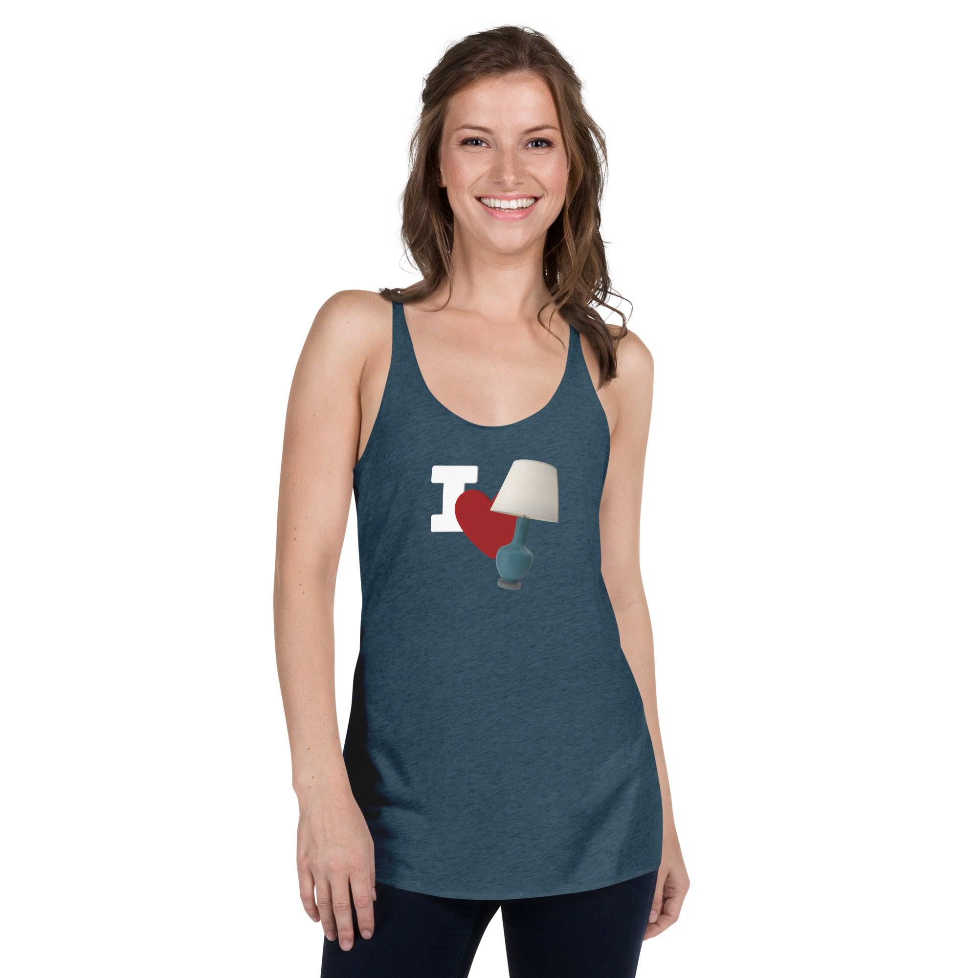 I Love Lamp Women's Racerback Tank VAWDesigns