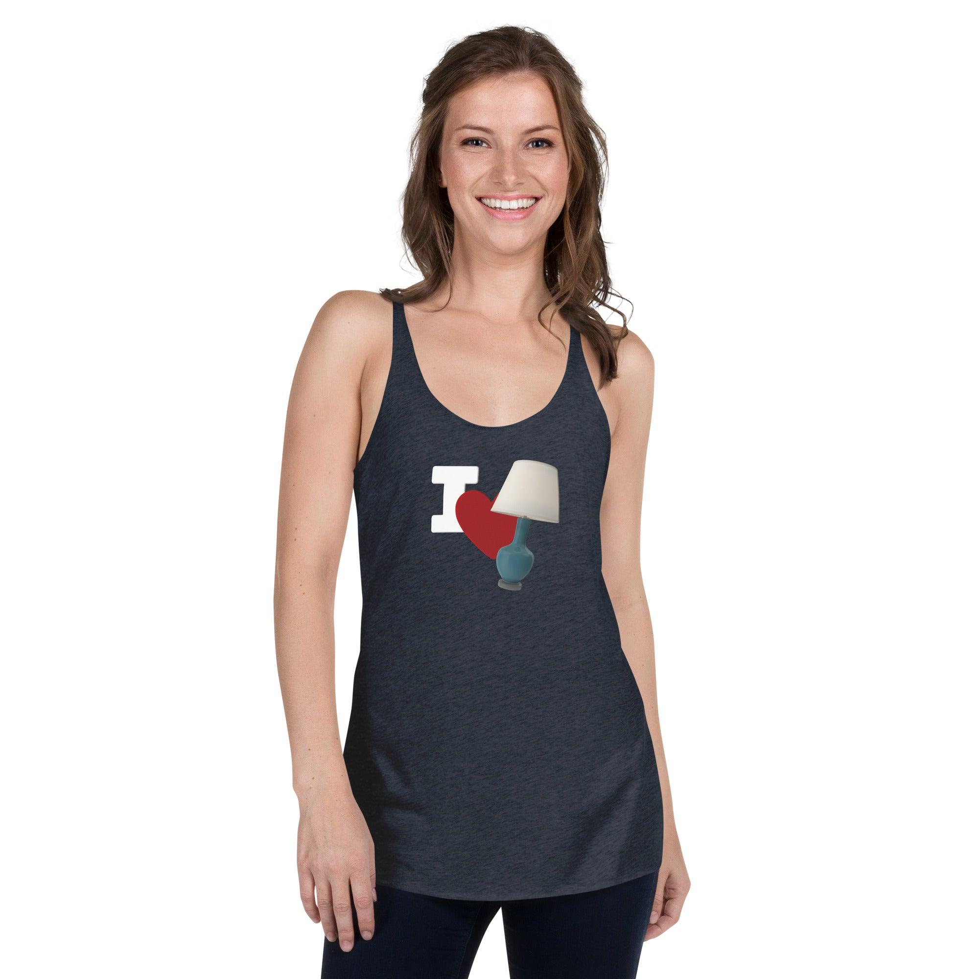 I Love Lamp Women's Racerback Tank VAWDesigns