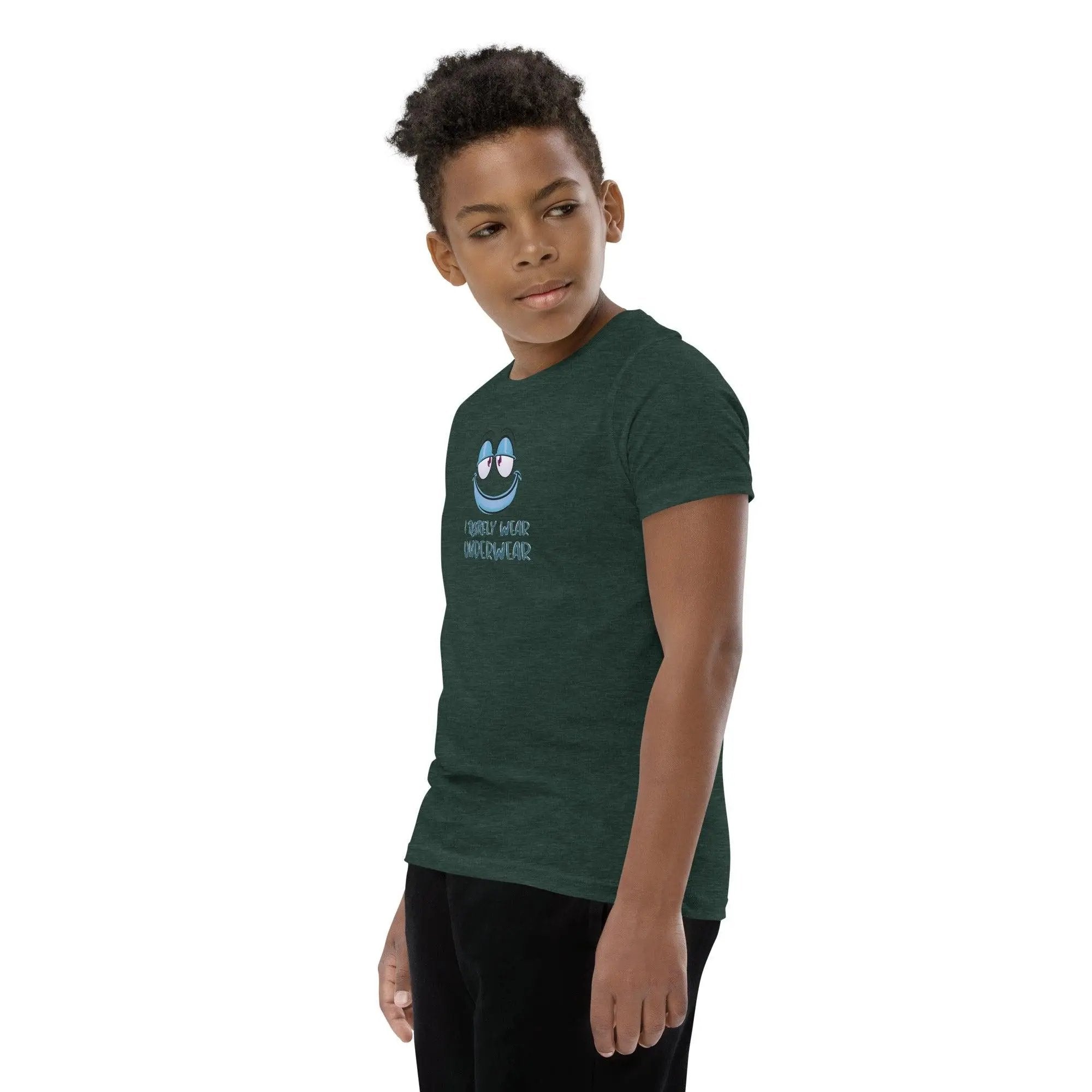 I Rarely Wear Underwear Youth Short Sleeve T-Shirt VAWDesigns