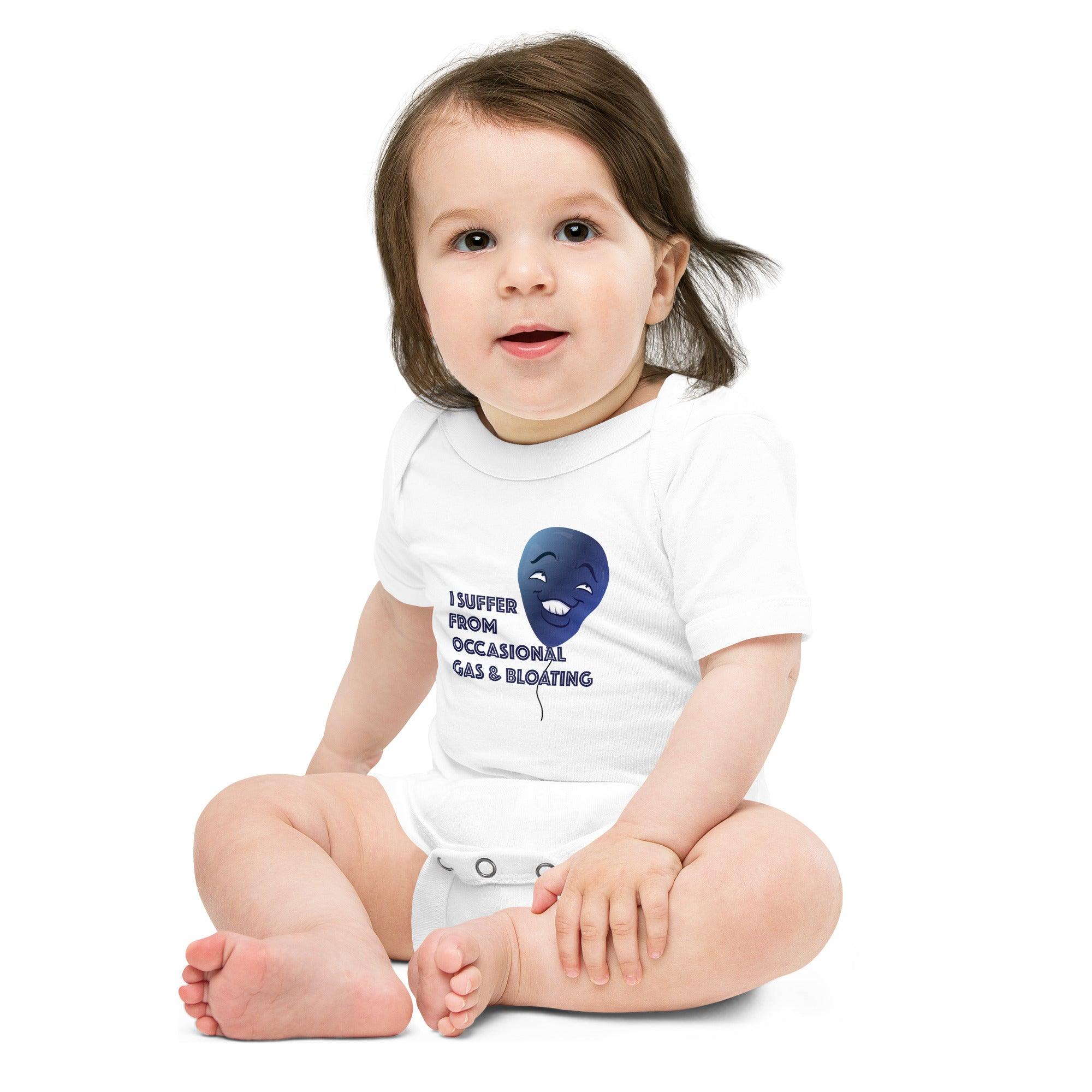 I Suffer From Occasional Gas and Bloating Baby Onesie VAWDesigns
