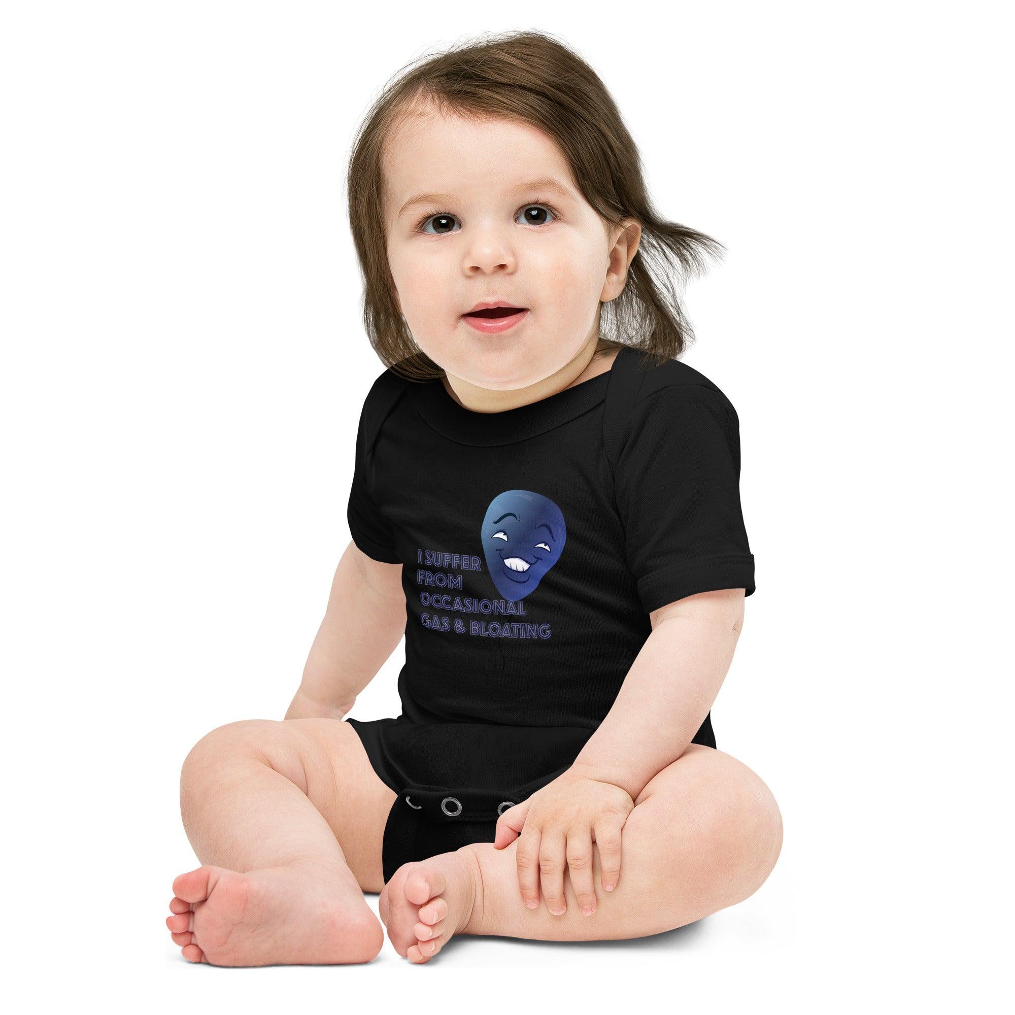 I Suffer From Occasional Gas and Bloating Baby Onesie VAWDesigns