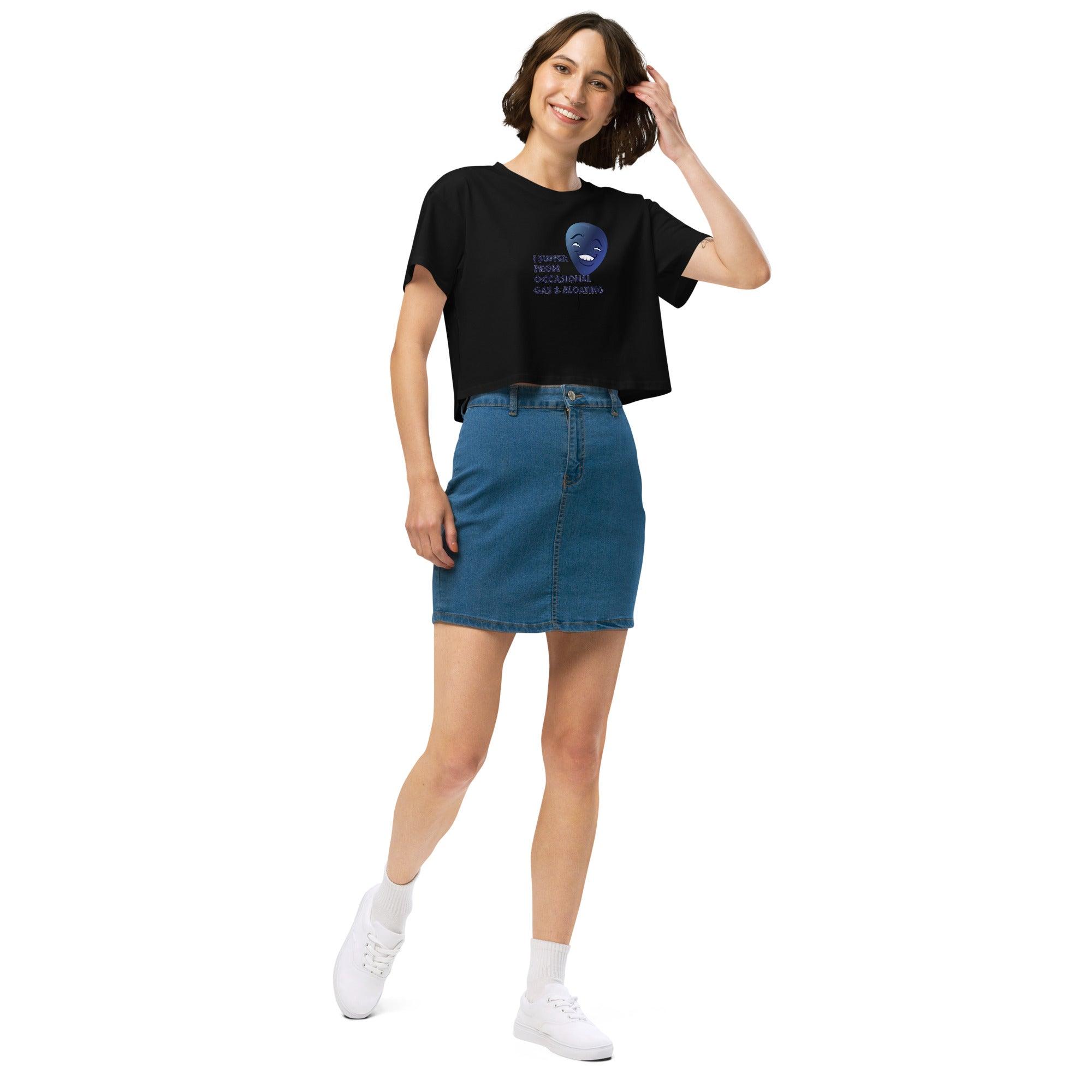 I Suffer From Occasional Gas and Bloating  Women’s crop top VAWDesigns