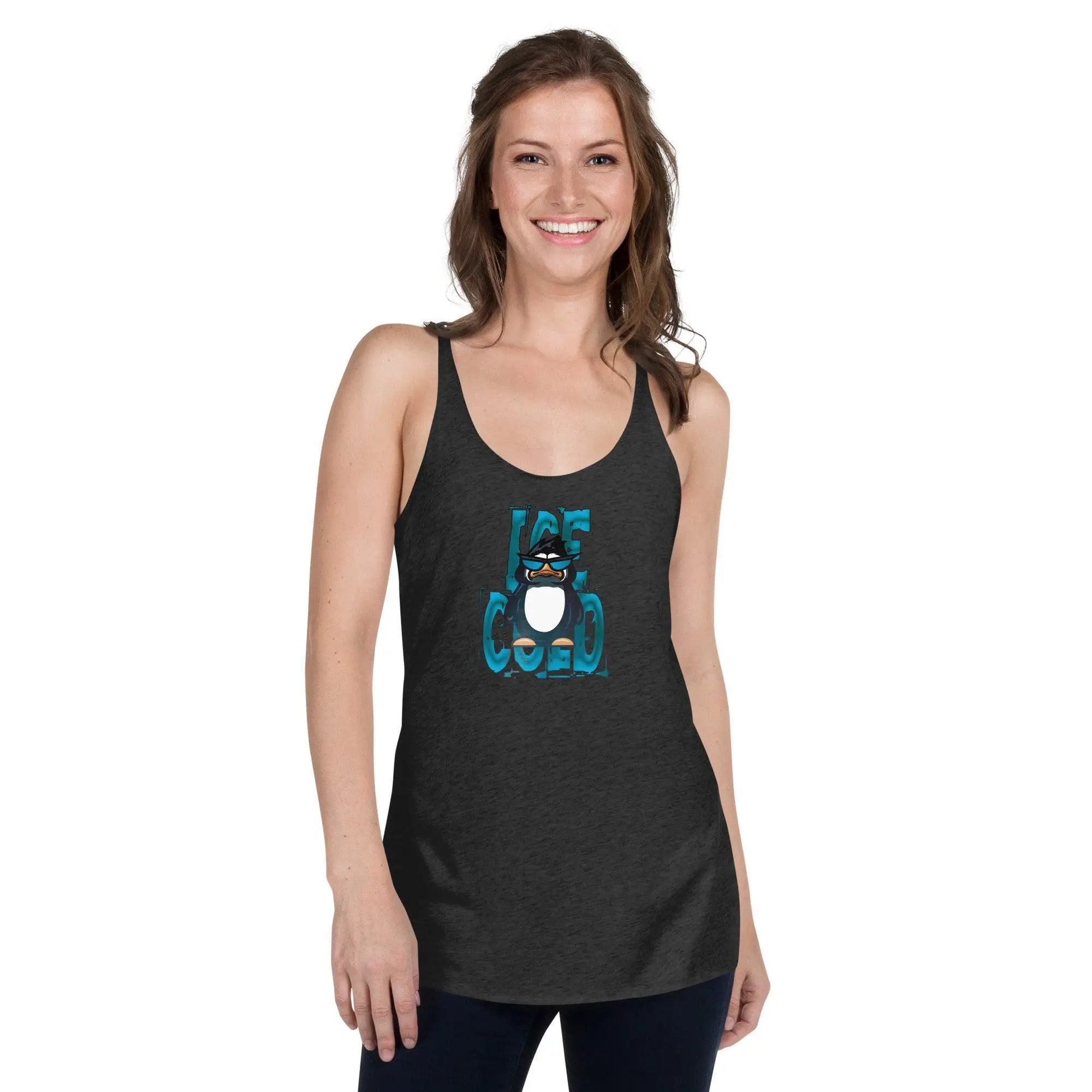 Ice Cold Women's Racerback Tank VAWDesigns