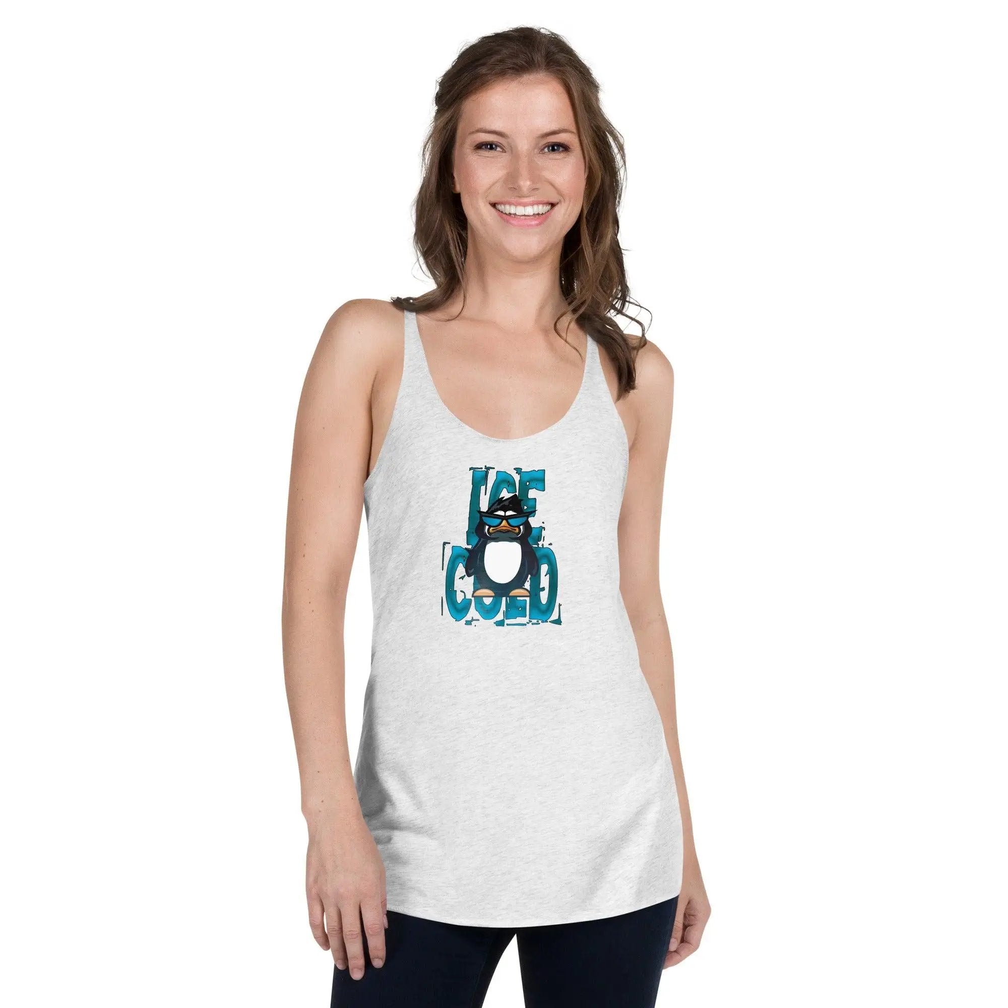Ice Cold Women's Racerback Tank VAWDesigns