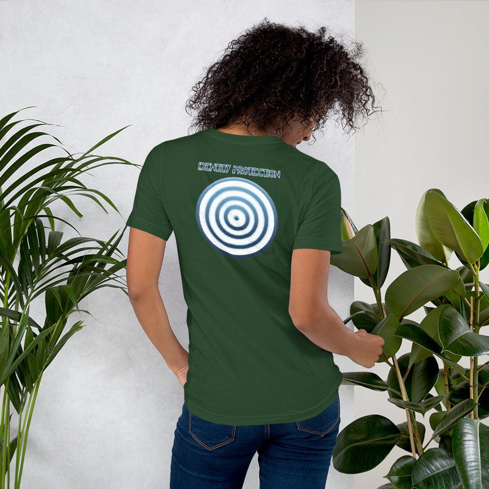 Identity Protection Unisex t-shirt (BACK) VAWDesigns